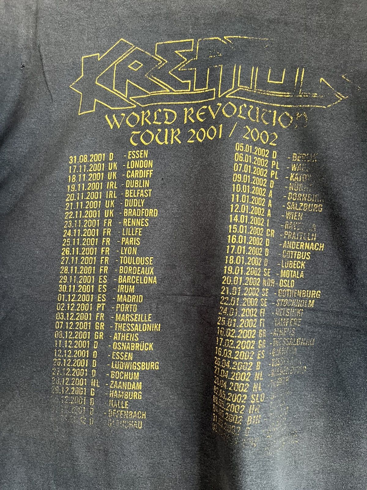 Band Tees × Vintage Kreator ft18 Size US L / EU 52-54 / 3 - 4 Thumbnail