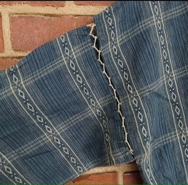 Vintage Haori Kimono Japan Nice Design Flannel Patchwork Size US M / EU 48-50 / 2 - 4 Thumbnail