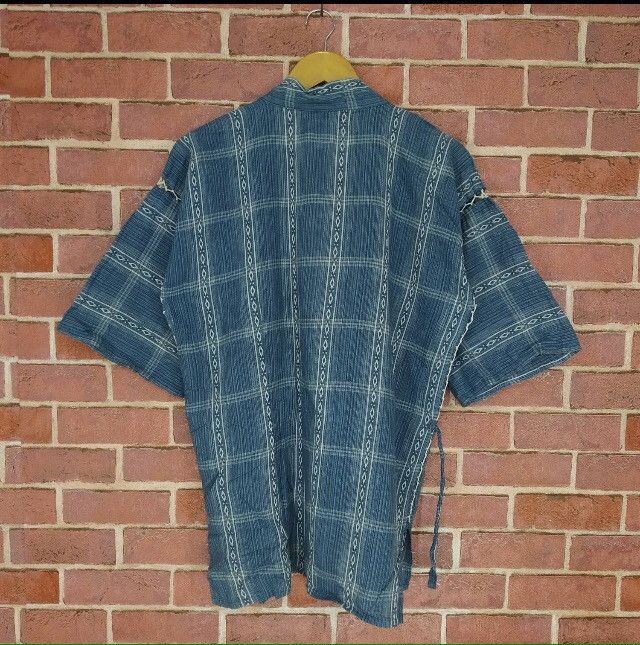 Vintage Haori Kimono Japan Nice Design Flannel Patchwork Size US M / EU 48-50 / 2 - 2 Thumbnail