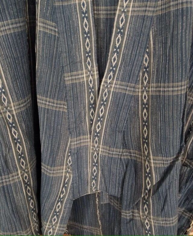 Vintage Haori Kimono Japan Nice Design Flannel Patchwork Size US M / EU 48-50 / 2 - 3 Thumbnail