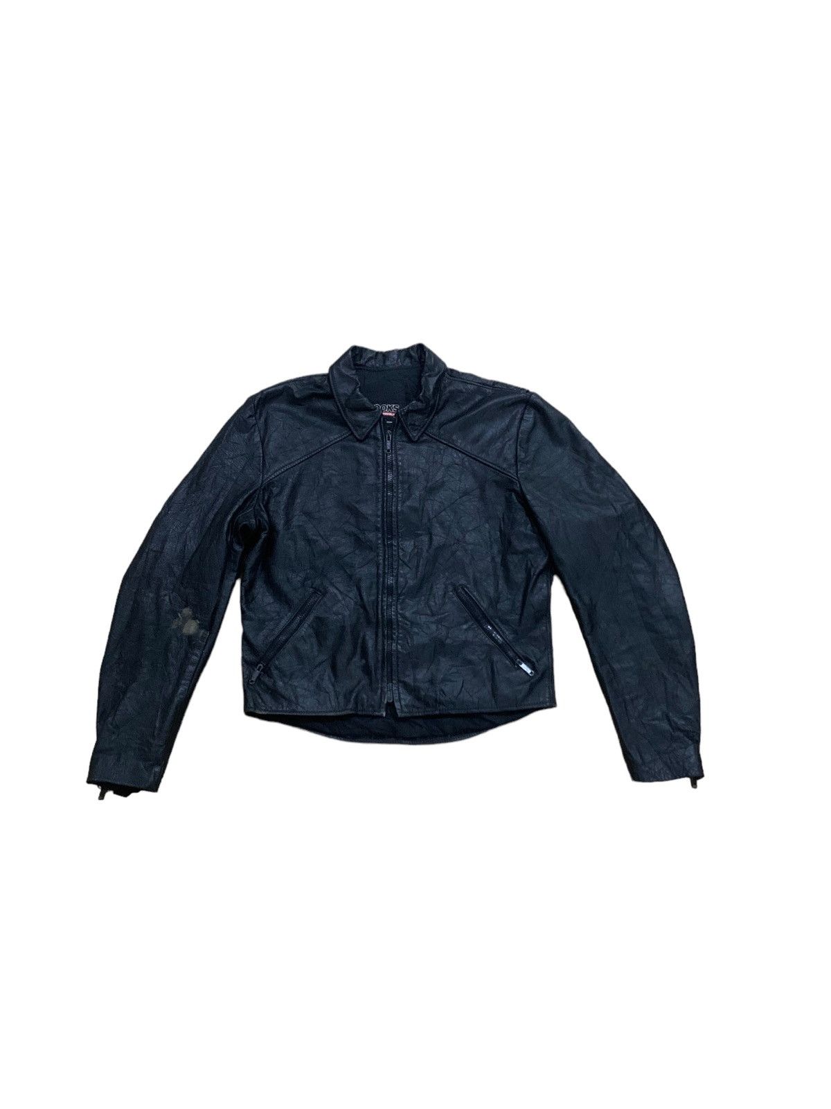 Brooks × Genuine Leather × Leather Vintage Brooks Genuine Leather Biker Jacket Size US XS / EU 42 / 0 - 1 Thumbnail