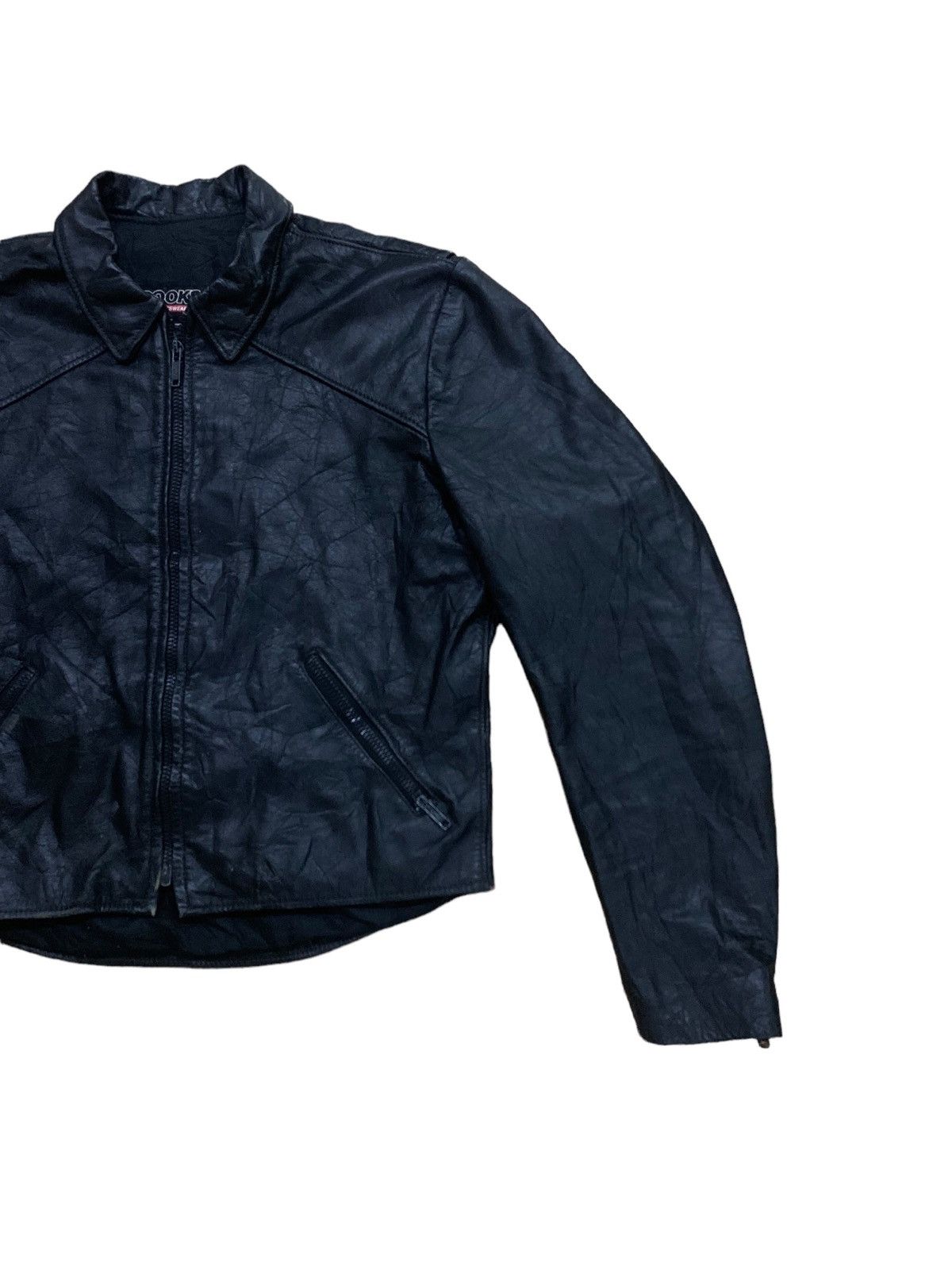Brooks × Genuine Leather × Leather Vintage Brooks Genuine Leather Biker Jacket Size US XS / EU 42 / 0 - 3 Thumbnail