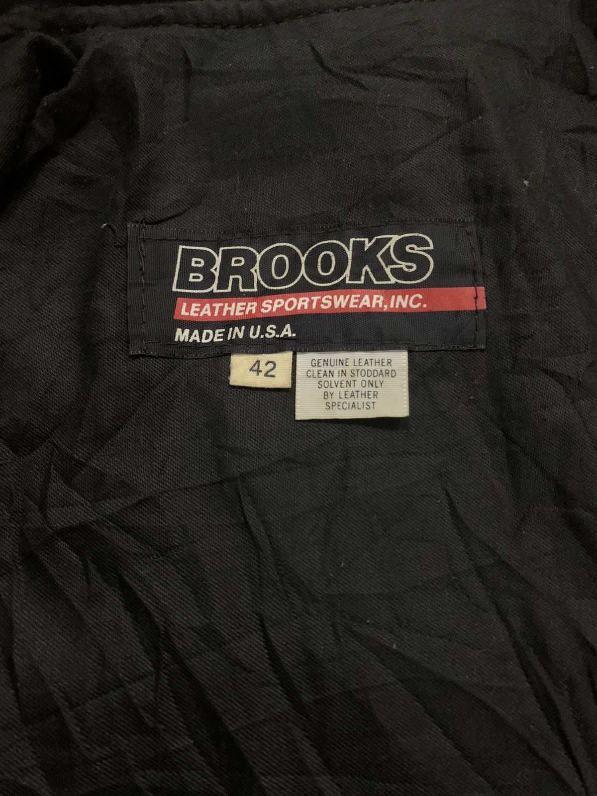 Brooks × Genuine Leather × Leather Vintage Brooks Genuine Leather Biker Jacket Size US XS / EU 42 / 0 - 13 Thumbnail