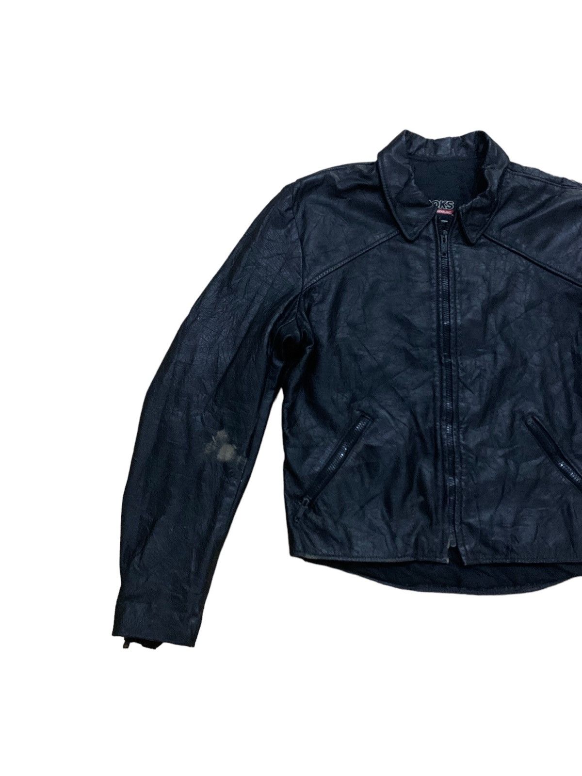 Brooks × Genuine Leather × Leather Vintage Brooks Genuine Leather Biker Jacket Size US XS / EU 42 / 0 - 2 Thumbnail