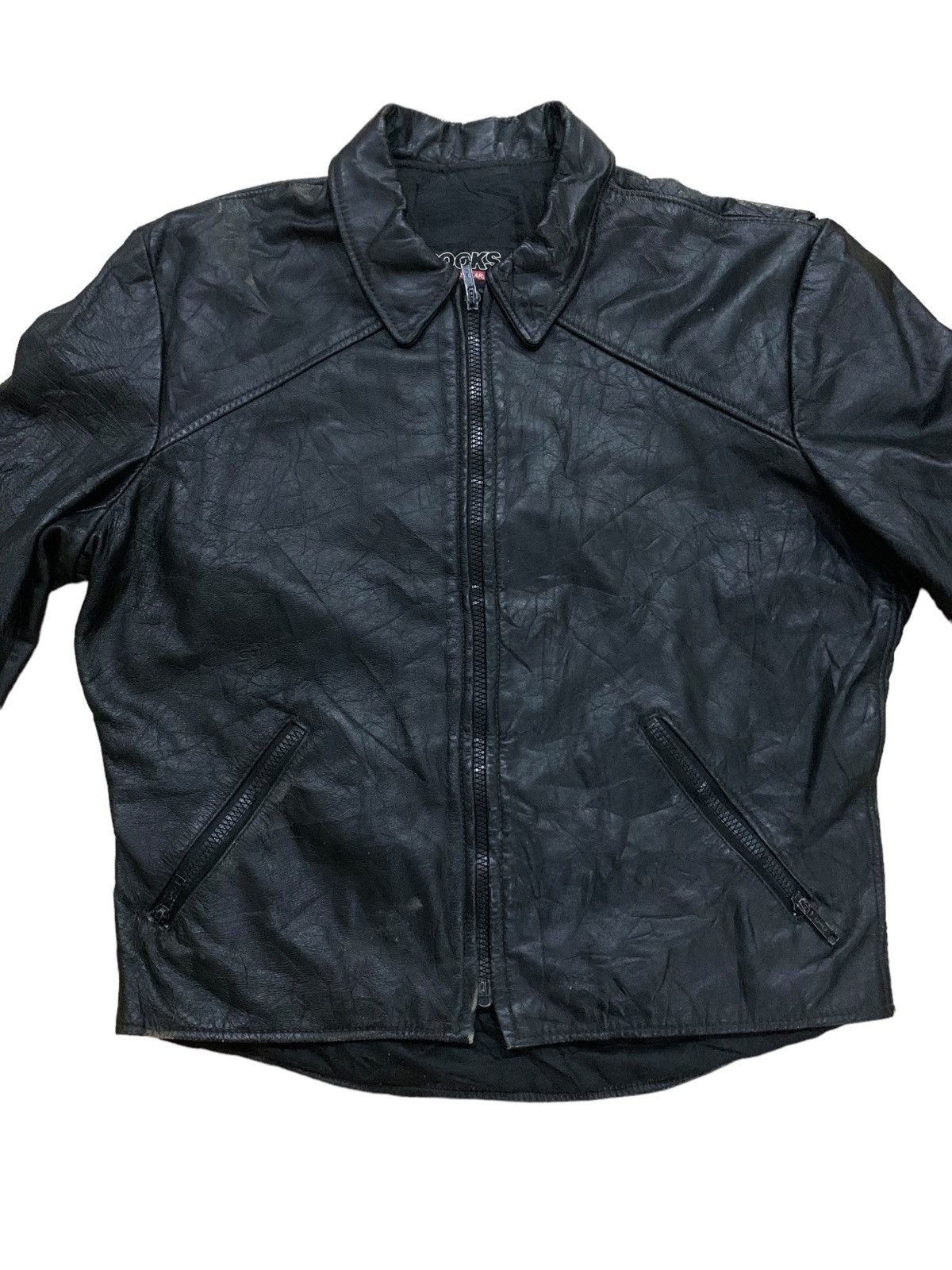 Brooks × Genuine Leather × Leather Vintage Brooks Genuine Leather Biker Jacket Size US XS / EU 42 / 0 - 4 Thumbnail