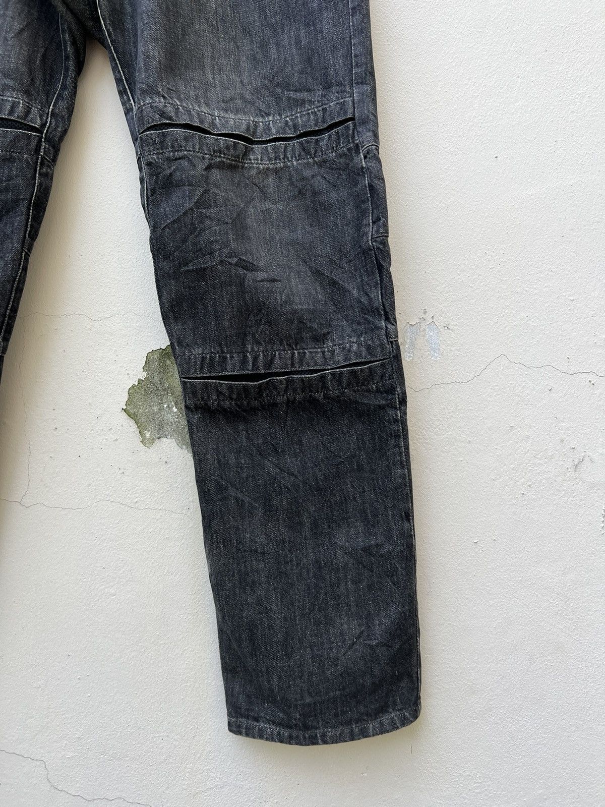 Head Porter Vintage Headporter Japan Faded Black Denim Hybrid Jeans Size US 33 - 14 Thumbnail