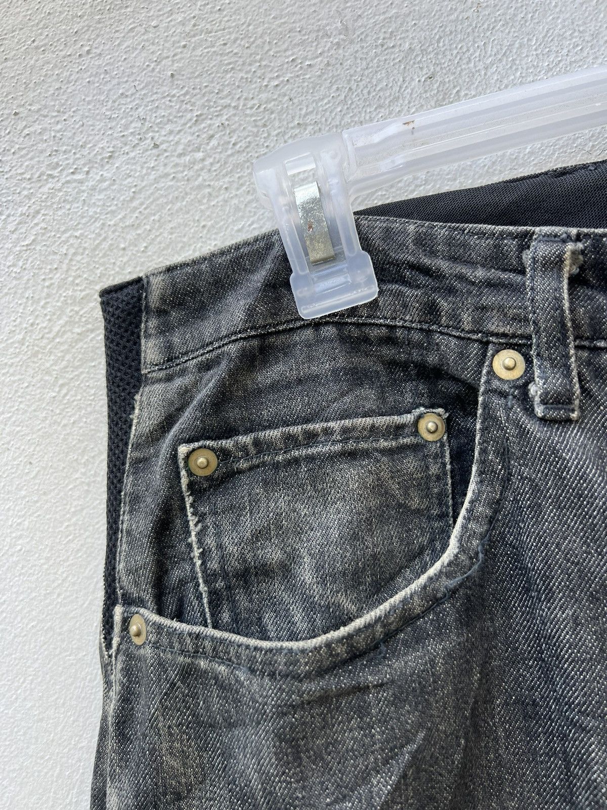 Head Porter Vintage Headporter Japan Faded Black Denim Hybrid Jeans Size US 33 - 9 Thumbnail