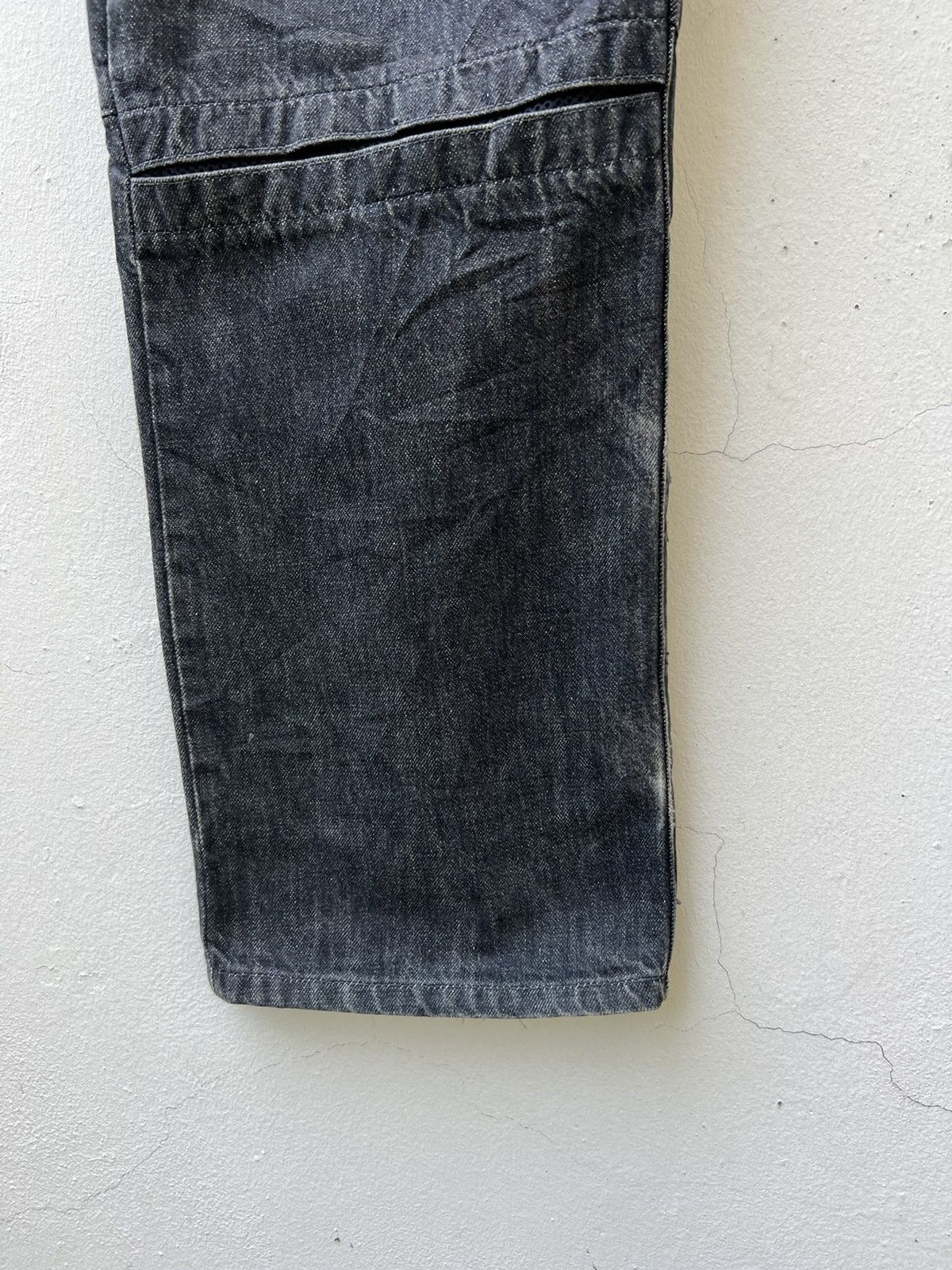 Head Porter Vintage Headporter Japan Faded Black Denim Hybrid Jeans Size US 33 - 11 Thumbnail