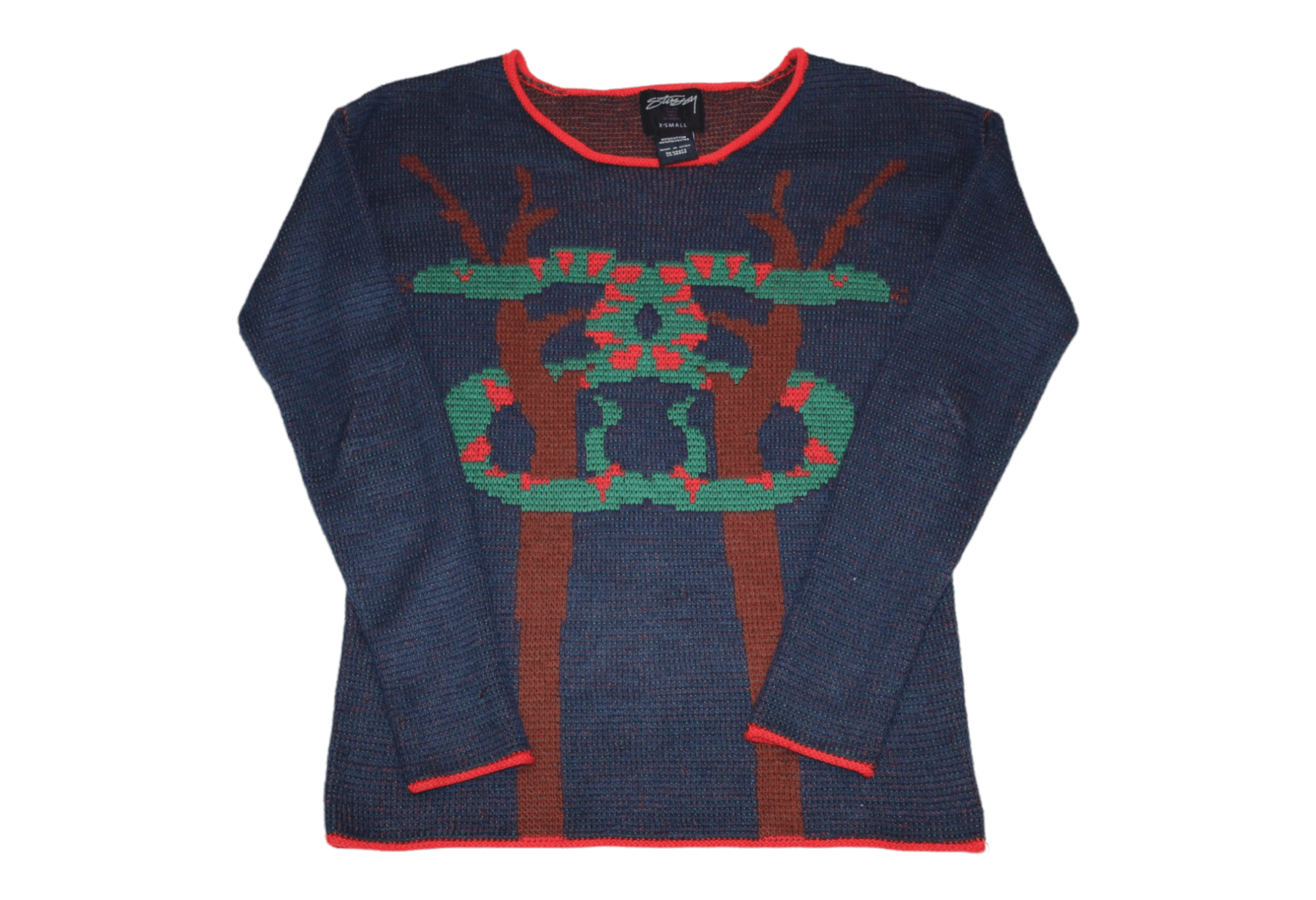 Stussy Stussy Workgear Intarsia Knit Sweater Cream | Grailed