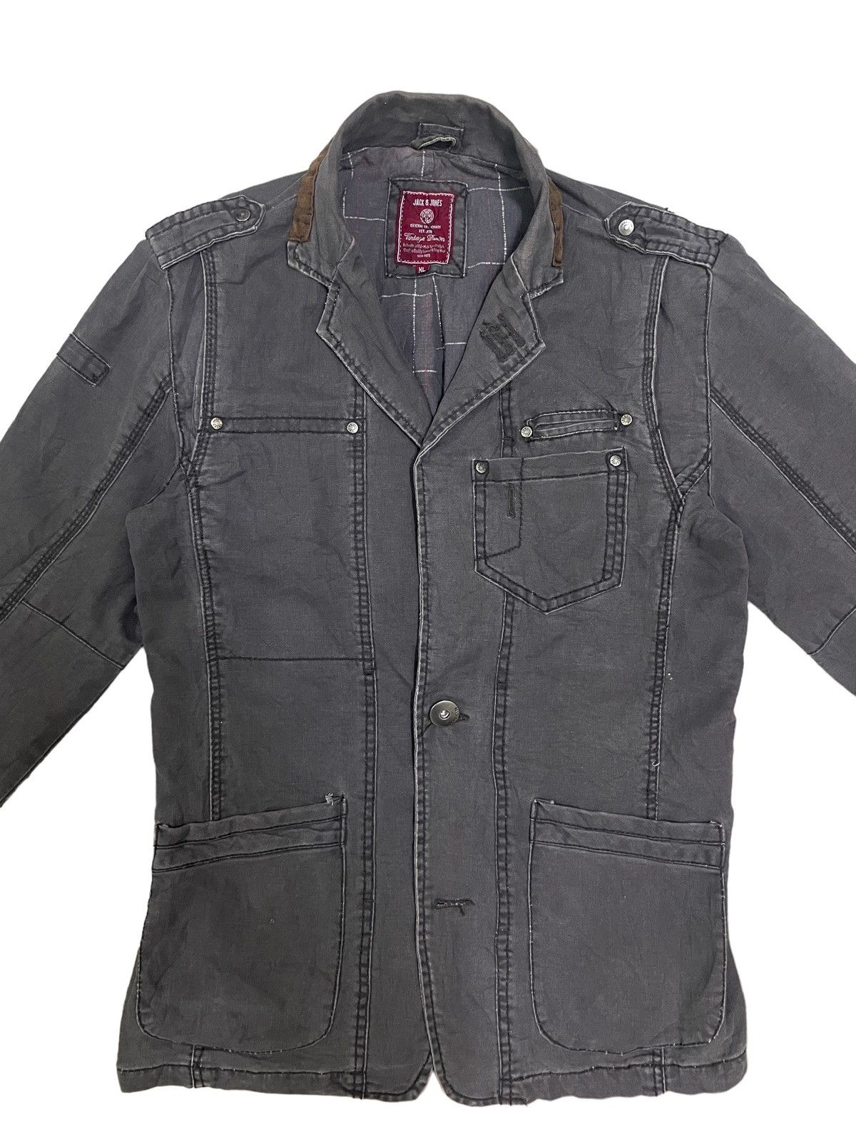 Jack & Jones Japanese Brand Streetstyle Multipocket Reconstructed Jacket Size US M / EU 48-50 / 2 - 7 Thumbnail