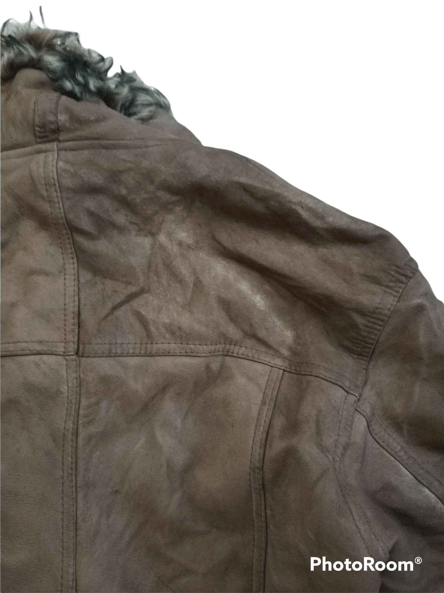 Pepe Jeans 🔥Pepe Traditional For Women Faux Fur Leather Jacket Size L / US 10 / IT 46 - 8 Thumbnail