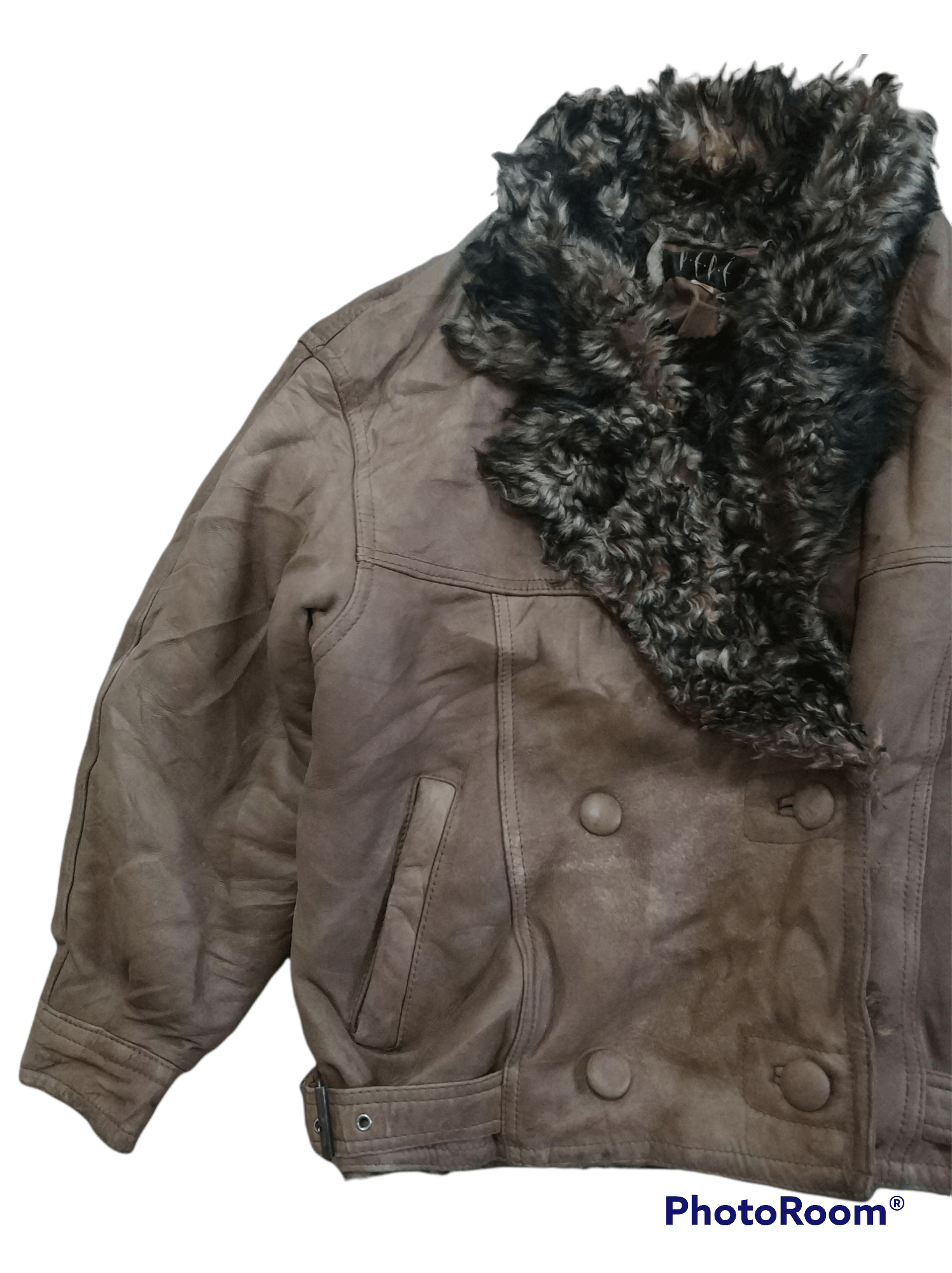 Pepe Jeans 🔥Pepe Traditional For Women Faux Fur Leather Jacket Size L / US 10 / IT 46 - 5 Thumbnail