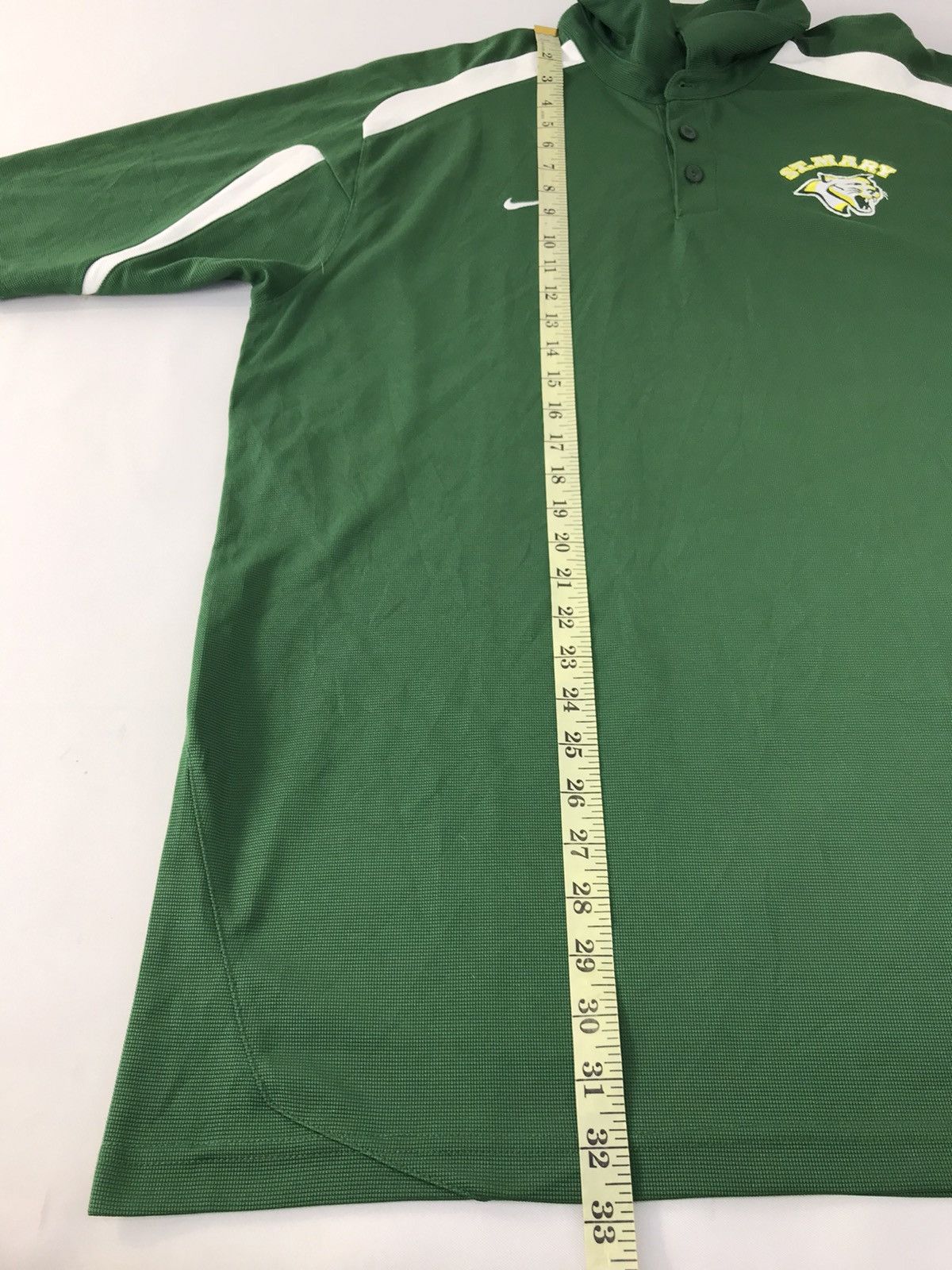 Nike × Vintage St. Marys Nike Team Embroidery Logo Core Green Polo Tee Size US XL / EU 56 / 4 - 9 Thumbnail