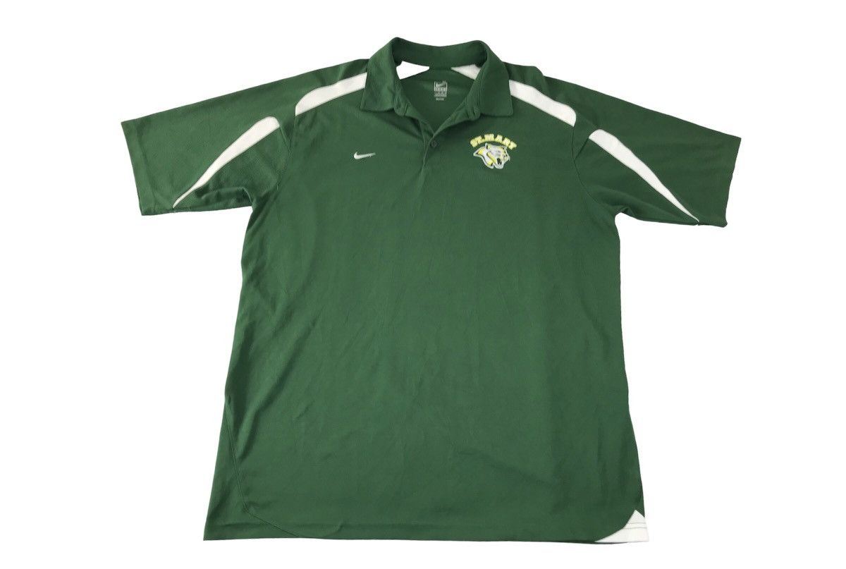 Nike × Vintage St. Marys Nike Team Embroidery Logo Core Green Polo Tee Size US XL / EU 56 / 4 - 1 Thumbnail
