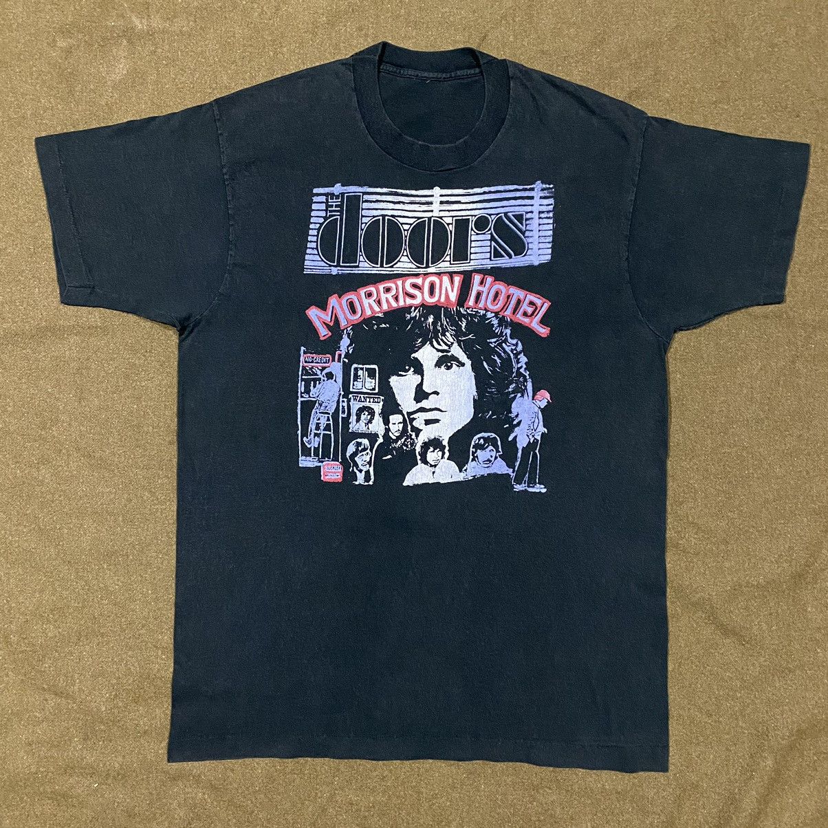 Rockoff Trade Men's The Doors Vintage Graphic T-Shirt (Black, Large) - View #5