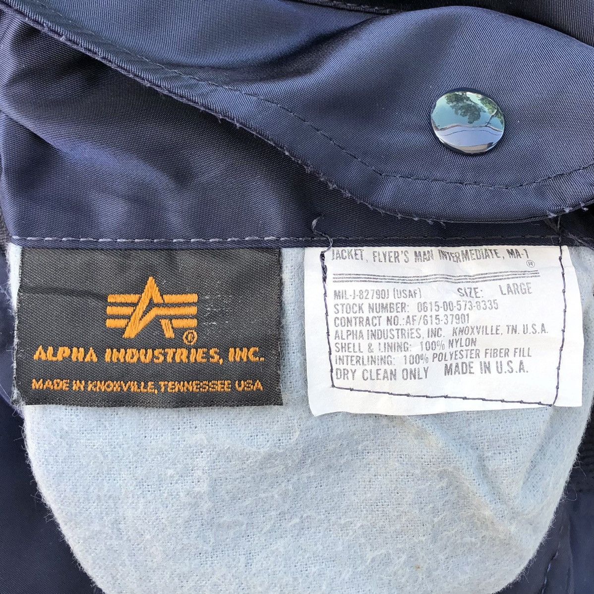 Alpha Industries 🔥VTG Alpha Industries Flyer's Man Intermediate MA-1 Jacket Size US L / EU 52-54 / 3 - 19 Thumbnail