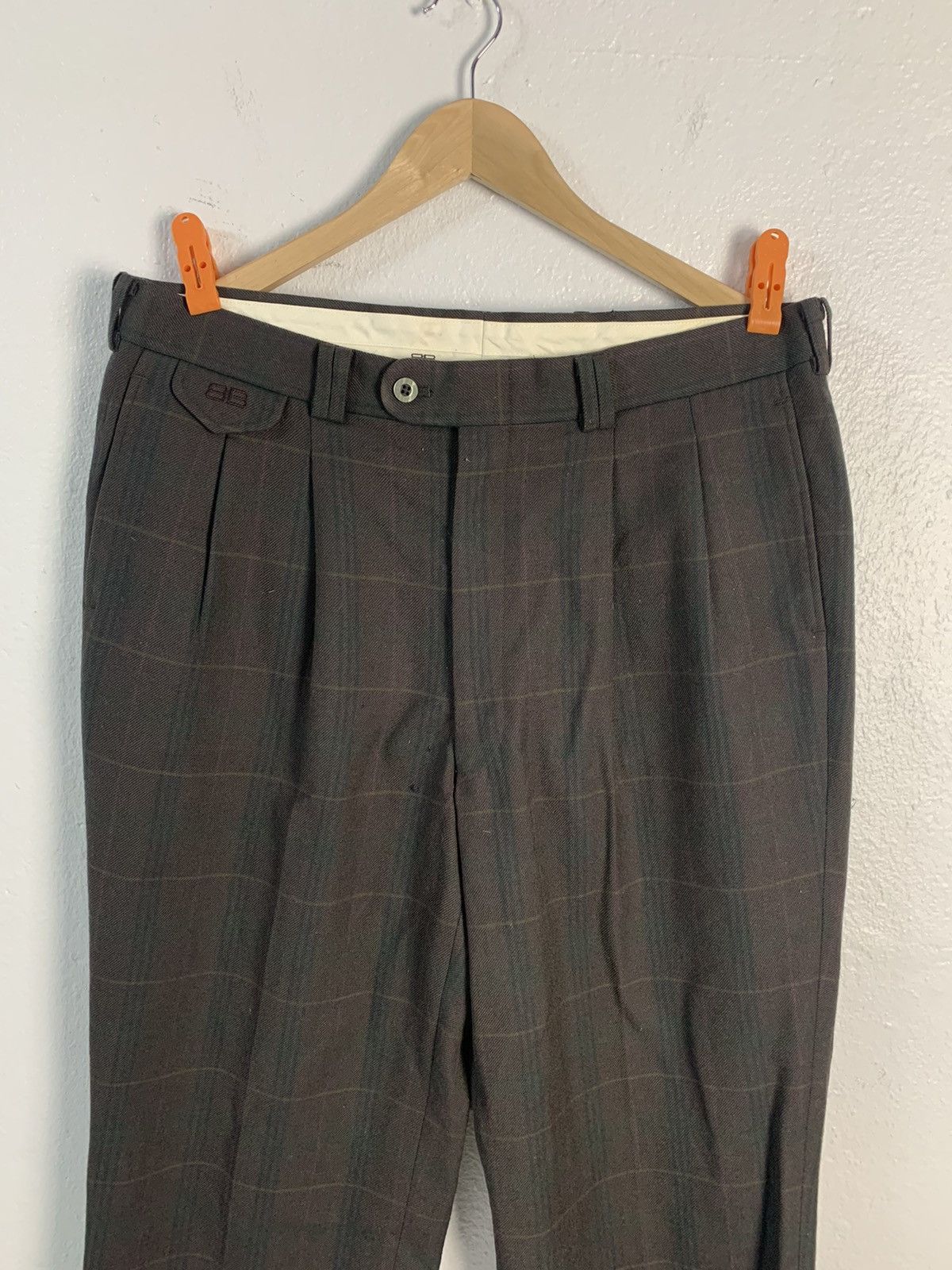 Balenciaga Balenciaga Checkered Wool Casual Pants Size US 34 / EU 50 - 3 Thumbnail