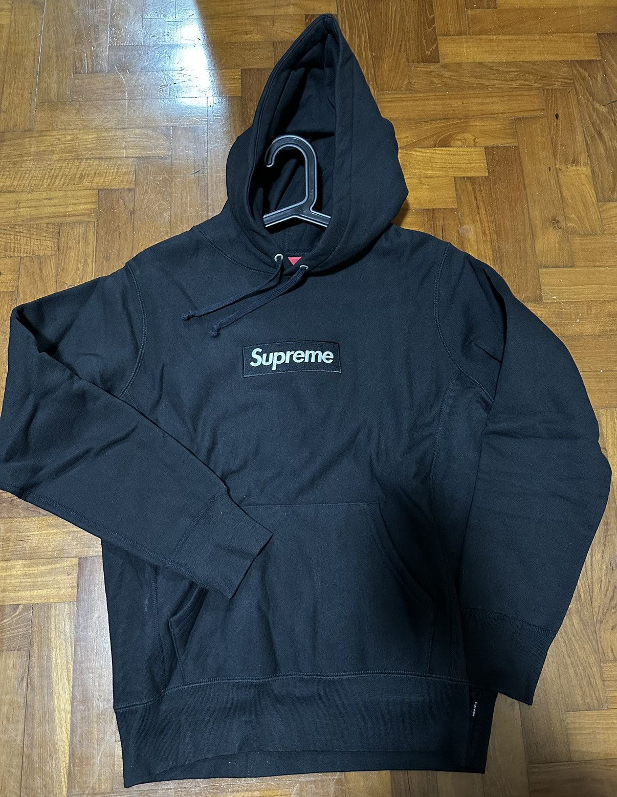 Supreme box logo black hoodie online