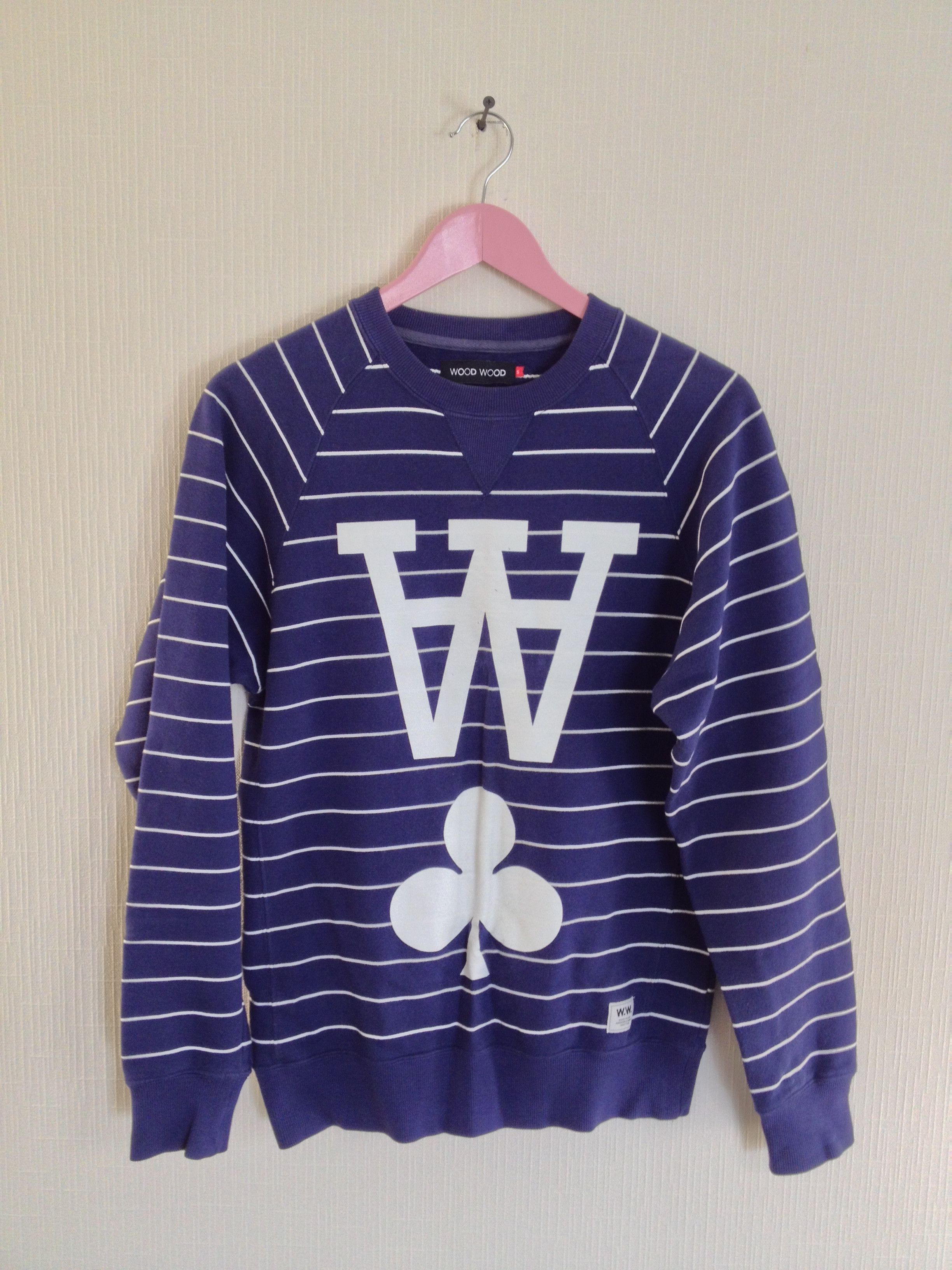 image of Hype x Wood Wood Sweatshirt in Purple, Men's (Size Small)