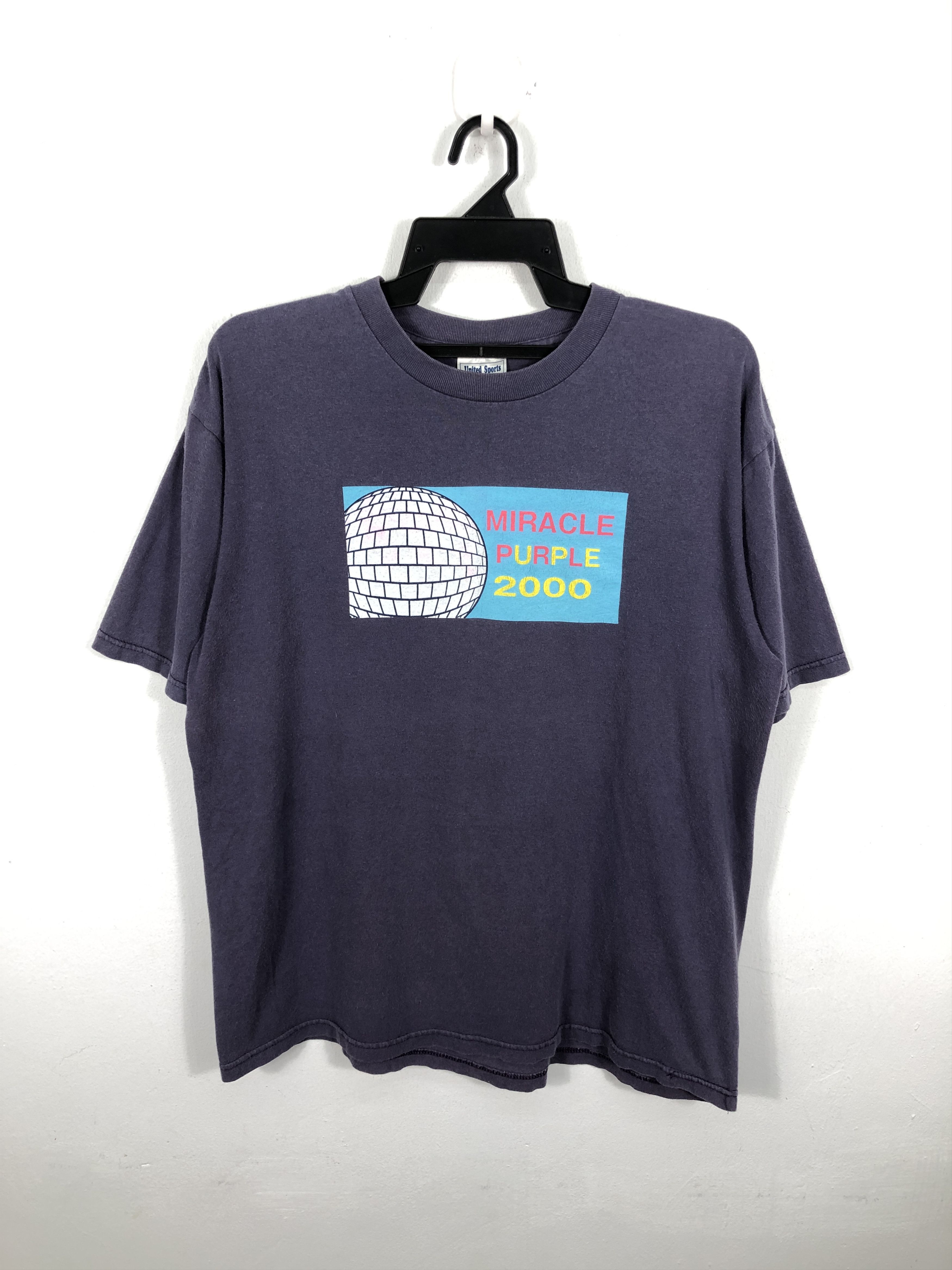 Vintage Vintage Miracle Purple 2000 T-Shirt Size US L / EU 52-54 / 3 - 1 Thumbnail
