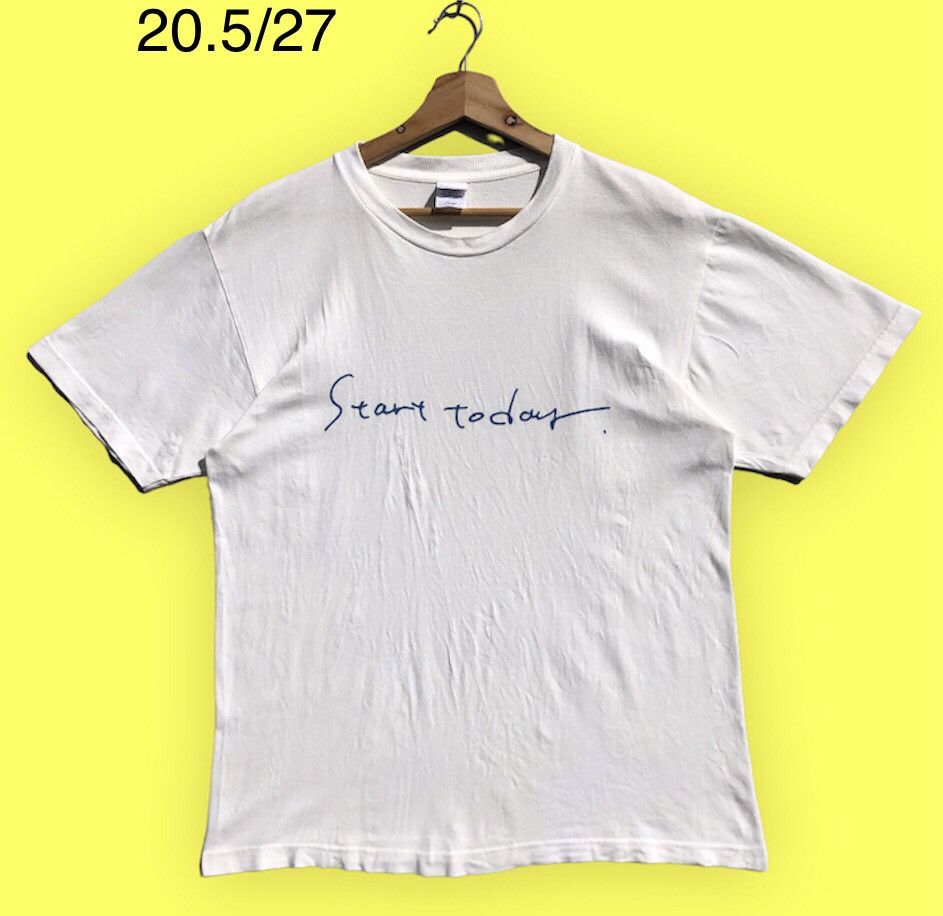 image of Vintage Start Today With 680 Hopes in White, Men's (Size Large)