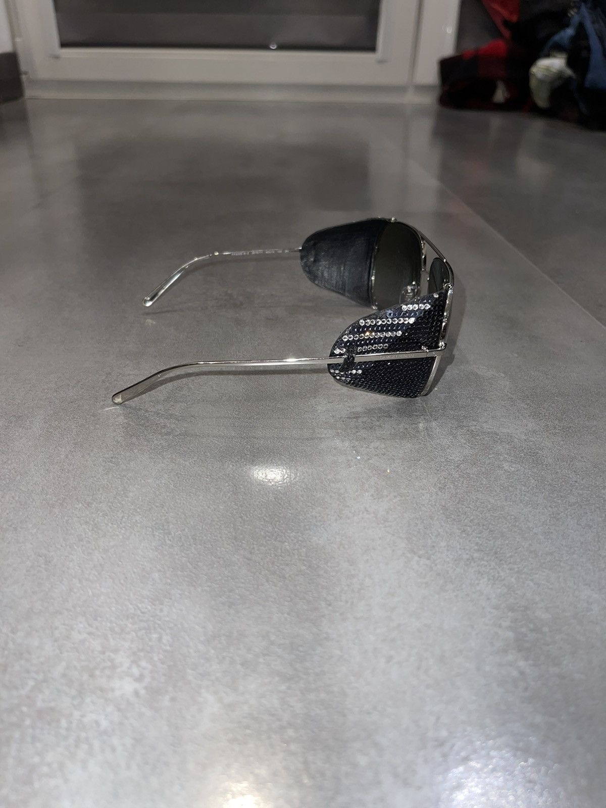 Emporio Armani Giorgio Armani AR6005-B-Z 3015/11 Silver Aviator Sunglasses Size ONE SIZE - 7 Thumbnail