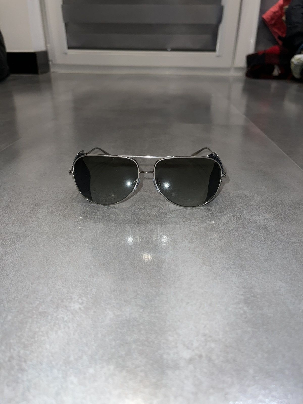 Emporio Armani Giorgio Armani AR6005-B-Z 3015/11 Silver Aviator Sunglasses Size ONE SIZE - 2 Thumbnail