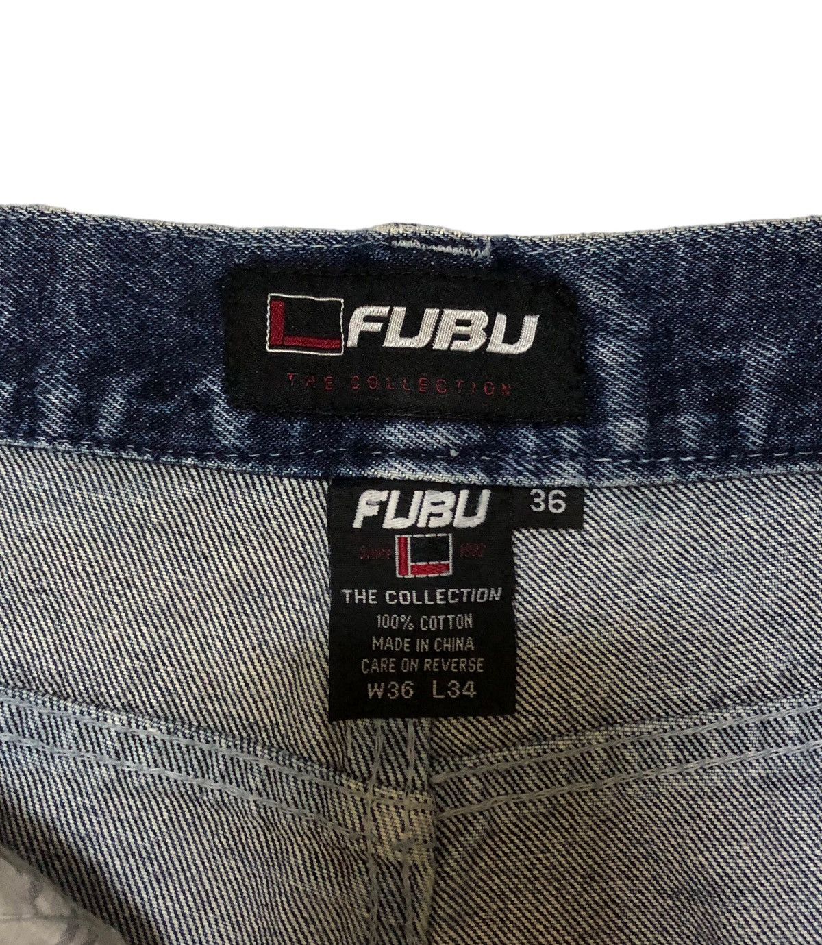 Fubu Vintage Fubu Collection Baggy Hip Hop Denim Jeans Size US 36 / EU 52 - 11 Thumbnail