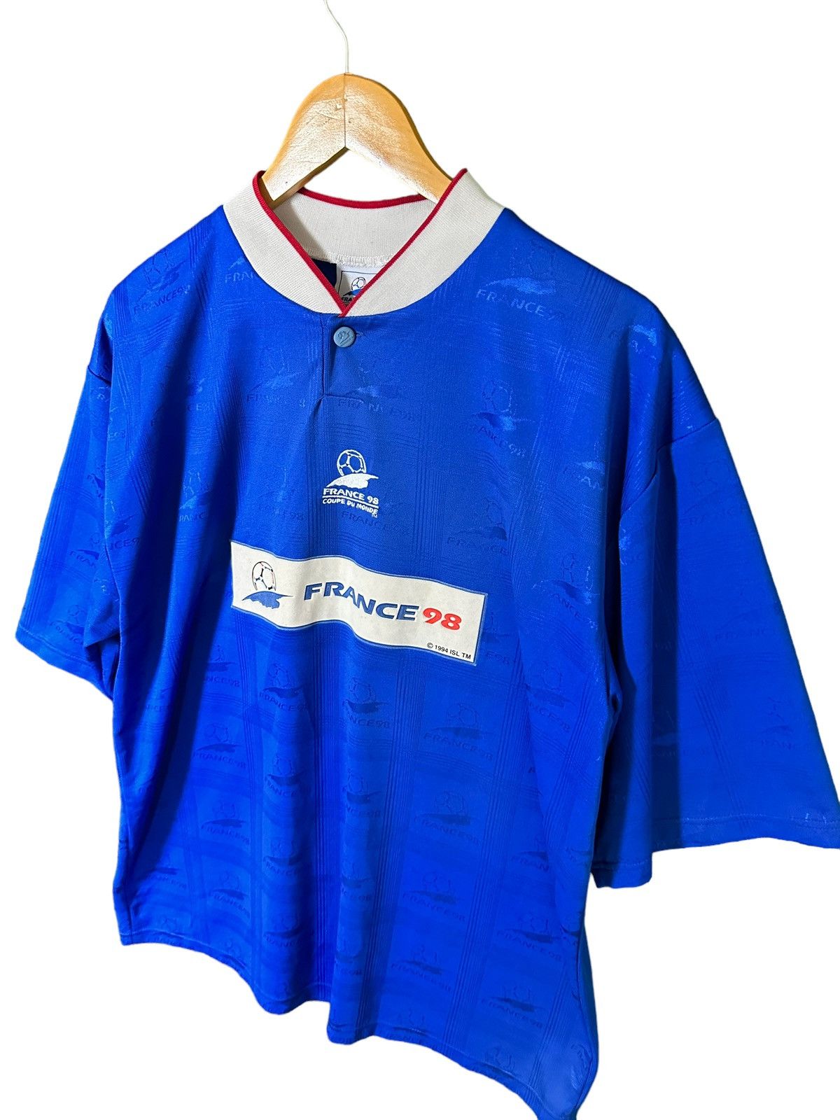 Vintage Vintage 90s France 98 Coupe Du Monde Jersey Size US XL / EU 56 / 4 - 3 Thumbnail