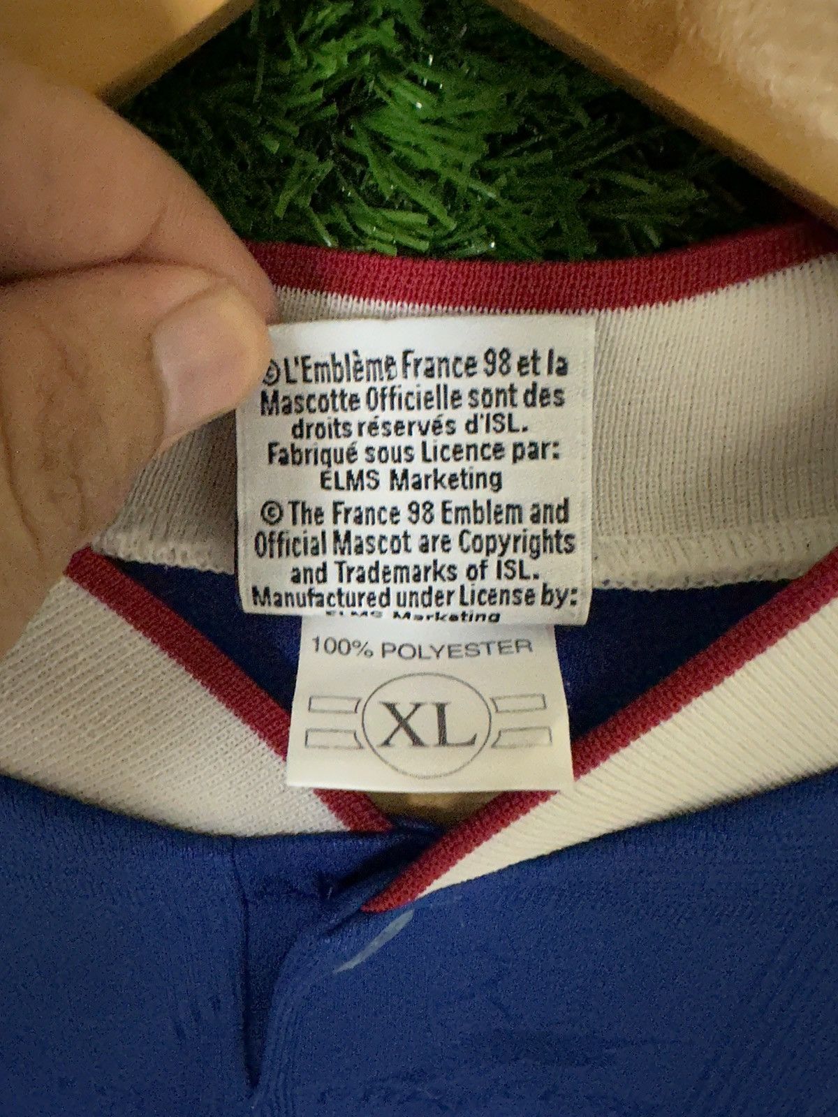 Vintage Vintage 90s France 98 Coupe Du Monde Jersey Size US XL / EU 56 / 4 - 10 Thumbnail