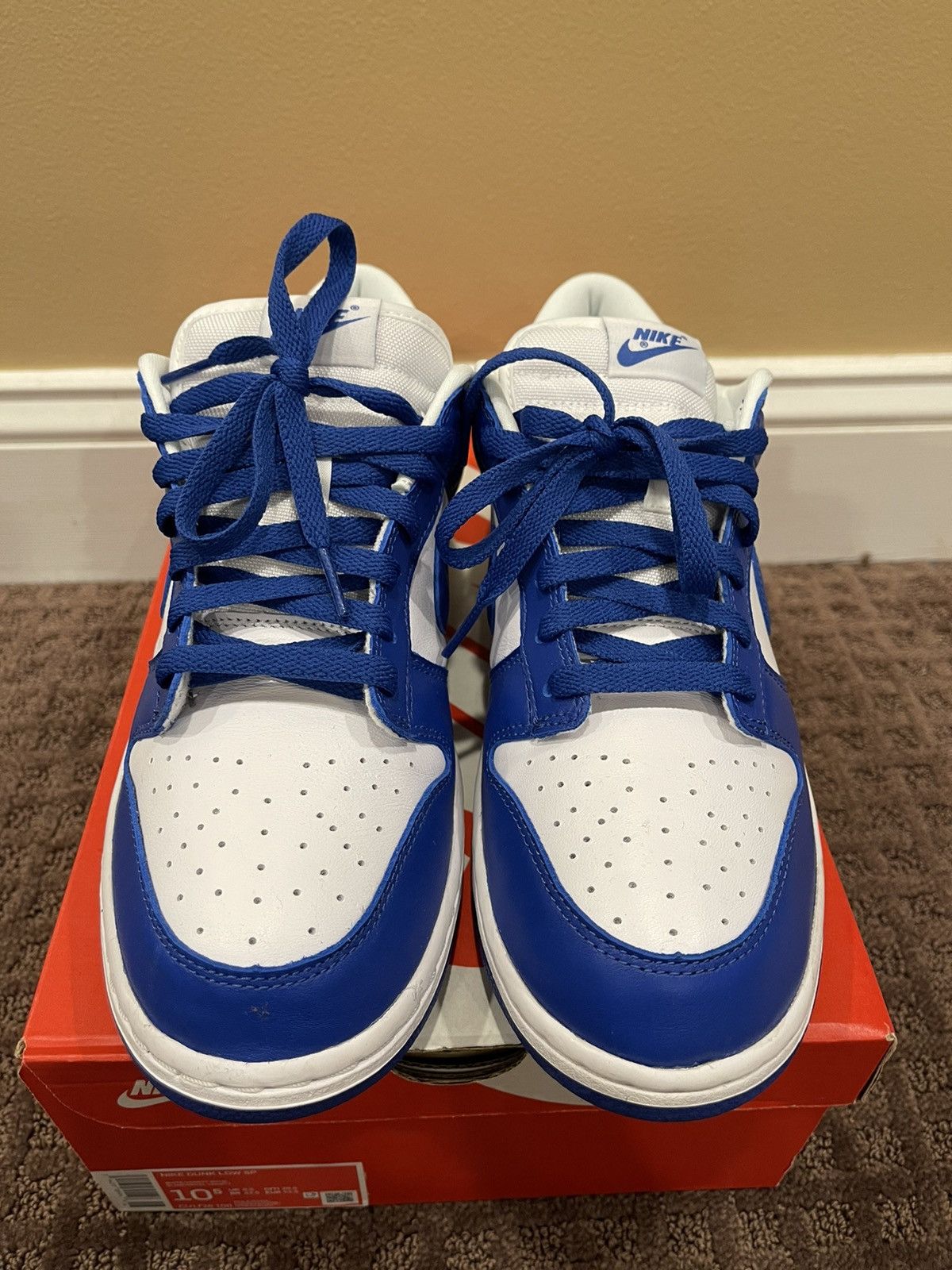 Nike Nike Dunk Low SP Kentucky Blue 2020 Size US 10.5 / EU 43-44 - 3 Thumbnail