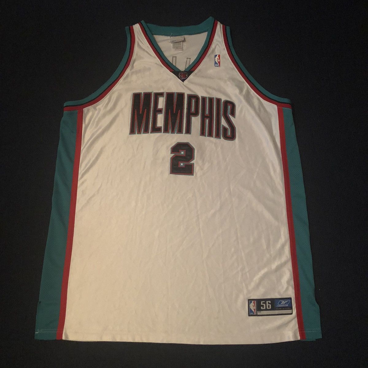 NBA Vintage 2000s Memphis Grizzlies Jason Williams NBA Jersey #2 Size US XXL / EU 58 / 5 - 4 Thumbnail