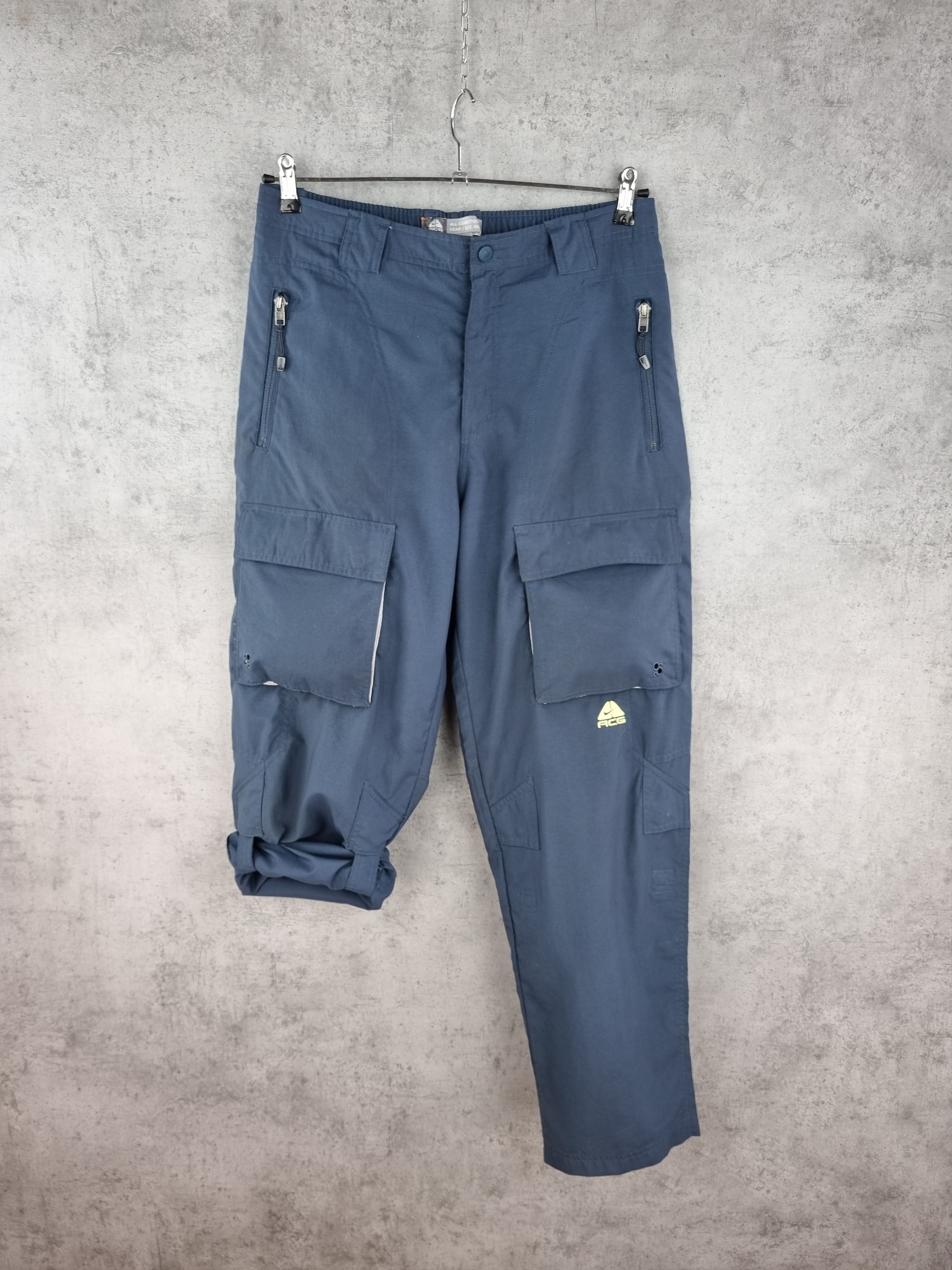 Nike × Nike ACG × Vintage 90s Nike ACG Cargo Nylon Pants Hiking Snowboarding Ski Size US 32 / EU 48 - 4 Thumbnail