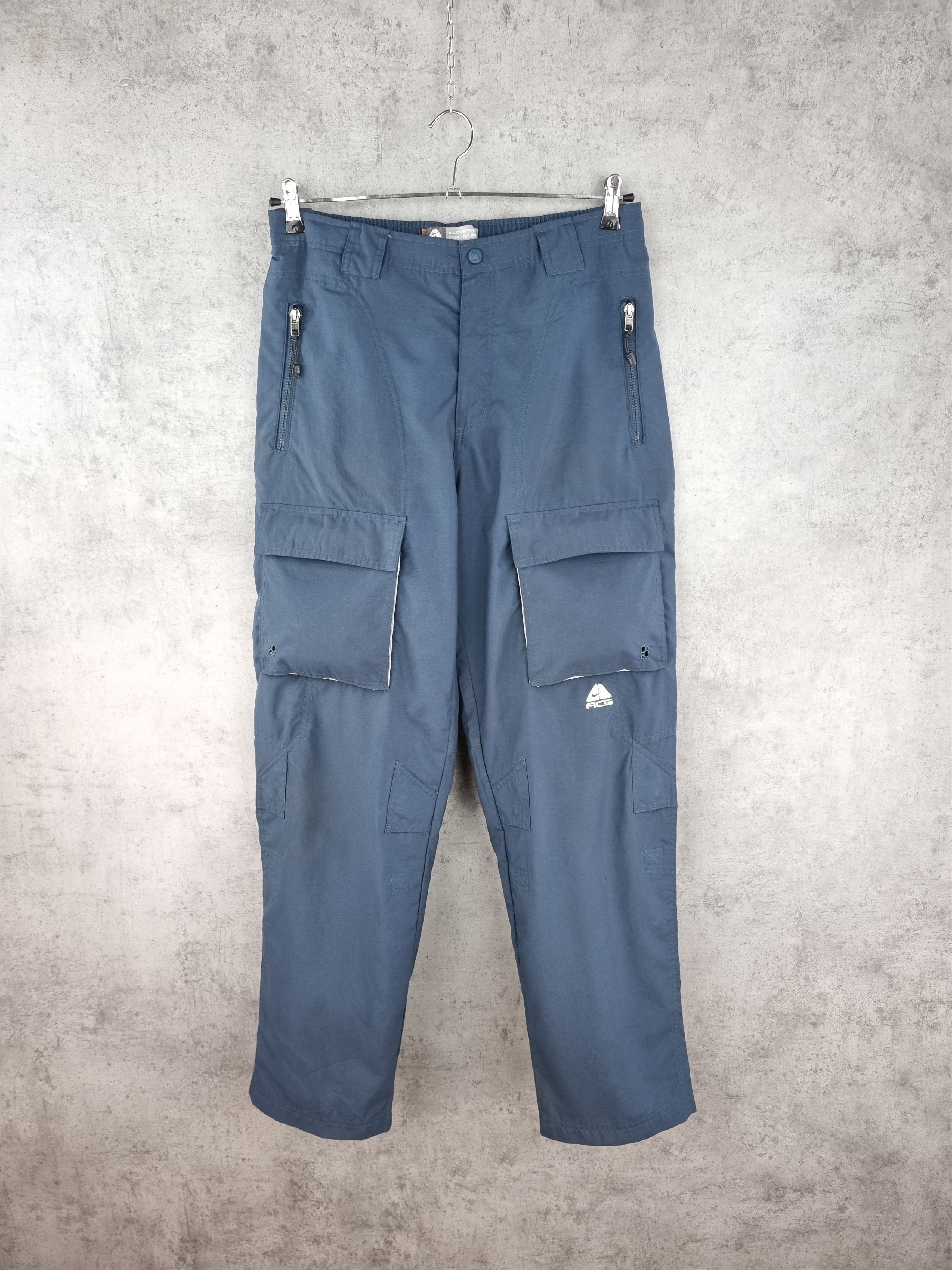Nike × Nike ACG × Vintage 90s Nike ACG Cargo Nylon Pants Hiking Snowboarding Ski Size US 32 / EU 48 - 2 Thumbnail