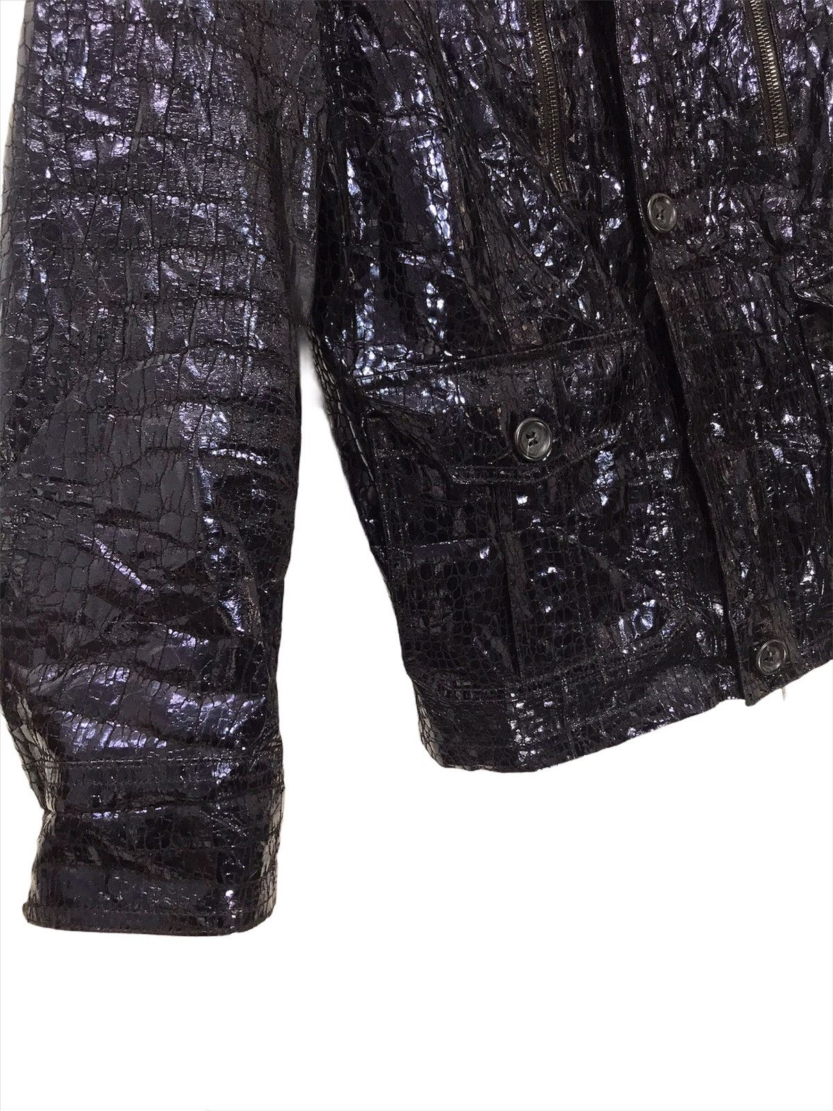 Emporio Armani Made in Italy Armani Aligator Style Zipped Shine 2🟩5 Size US L / EU 52-54 / 3 - 3 Thumbnail