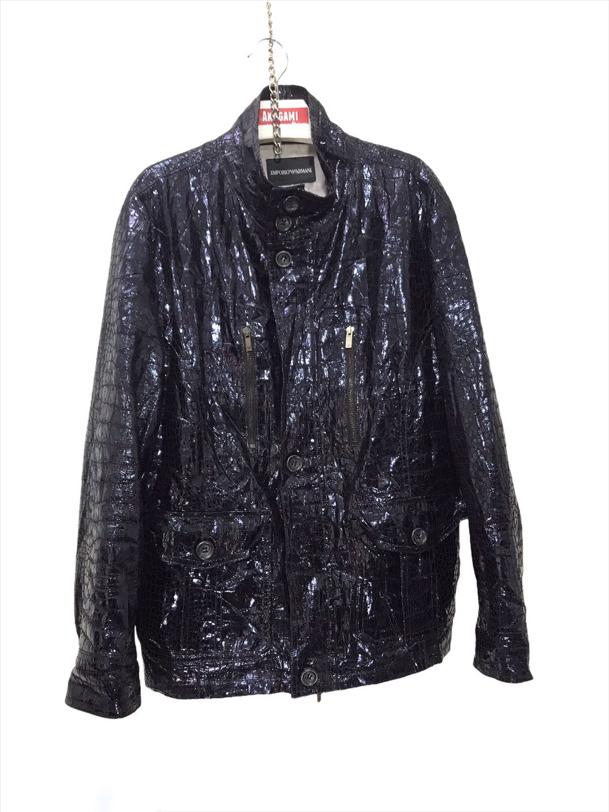 Emporio Armani Made in Italy Armani Aligator Style Zipped Shine 2🟩5 Size US L / EU 52-54 / 3 - 2 Thumbnail