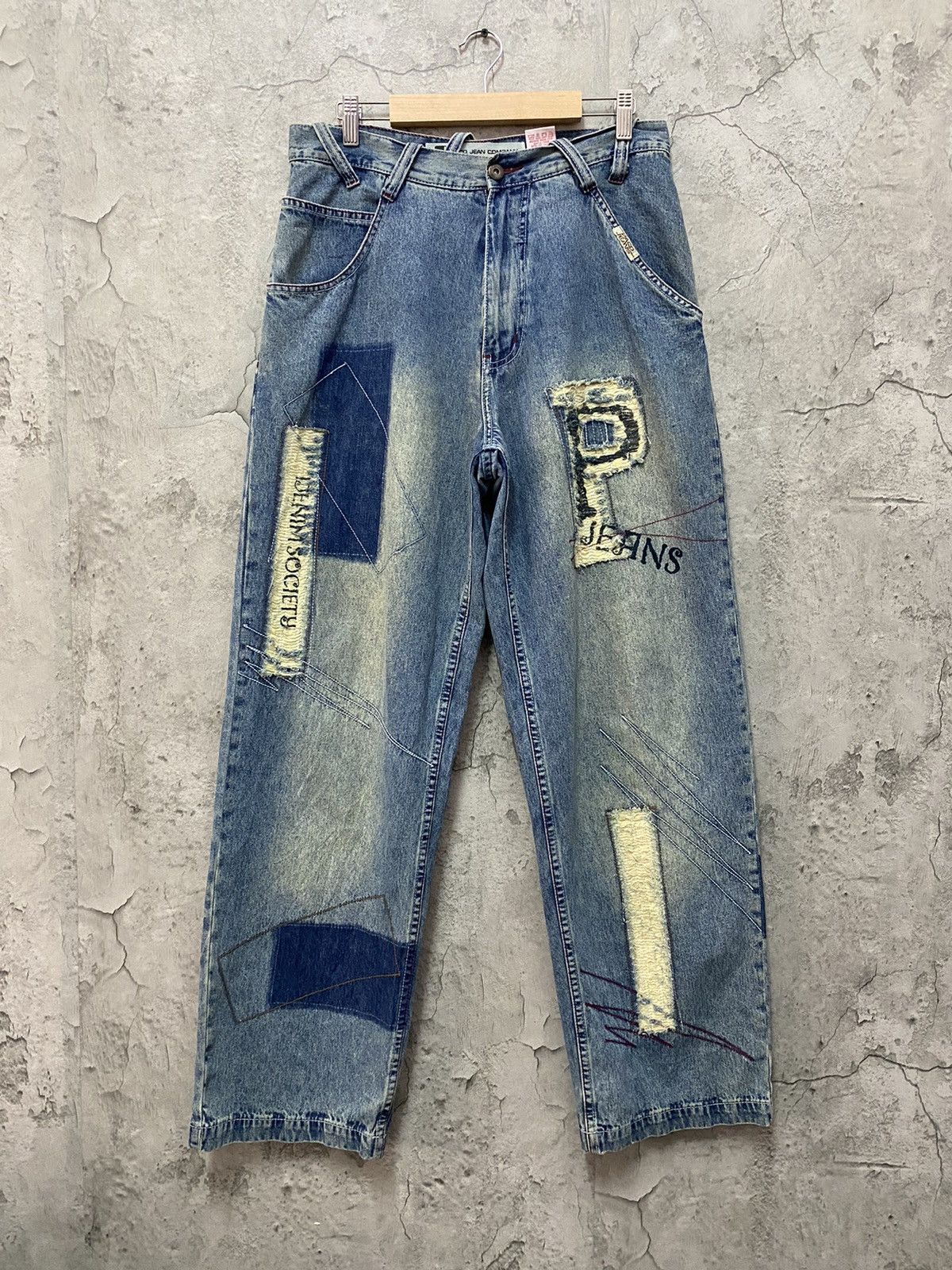 image of Distressed Denim x Vintage Paco Jeans Baggy Denim Pants Distressed in Blue Wash, Men's (Size 30)