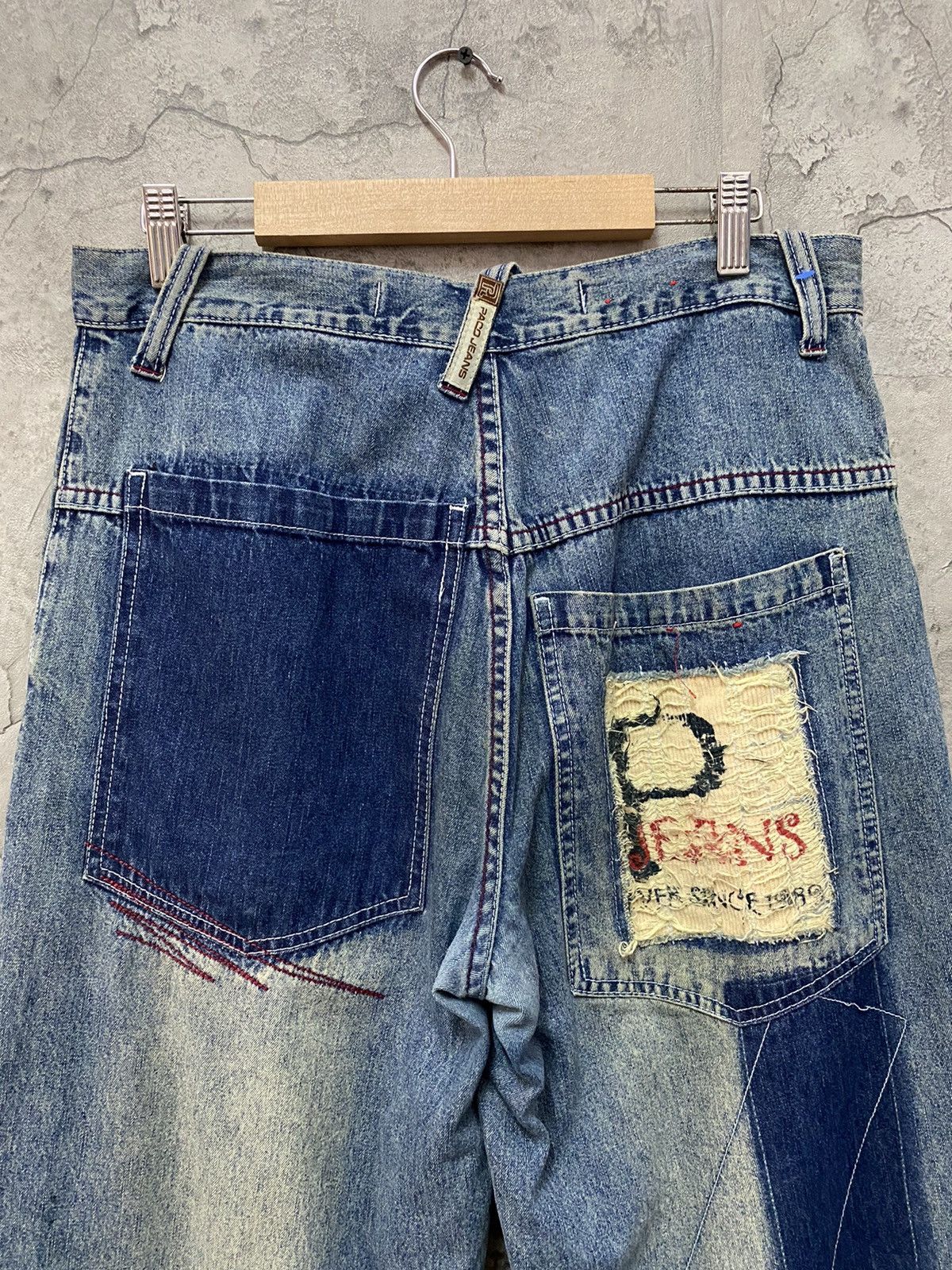 JNCO Vintage Paco Jeans Baggy Denim Pants Distressed Size US 30 / EU 46 - 15 Thumbnail