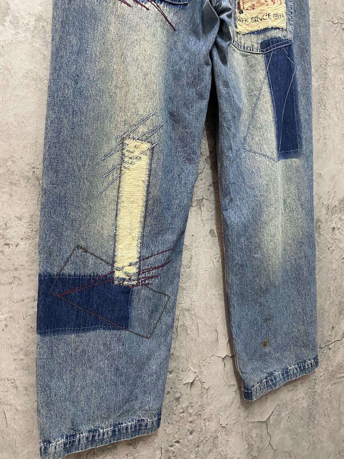 JNCO Vintage Paco Jeans Baggy Denim Pants Distressed Size US 30 / EU 46 - 18 Thumbnail