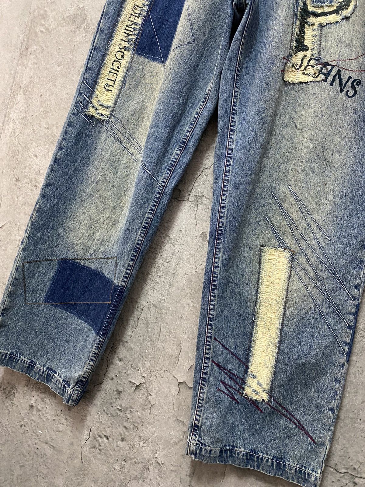 JNCO Vintage Paco Jeans Baggy Denim Pants Distressed Size US 30 / EU 46 - 9 Thumbnail