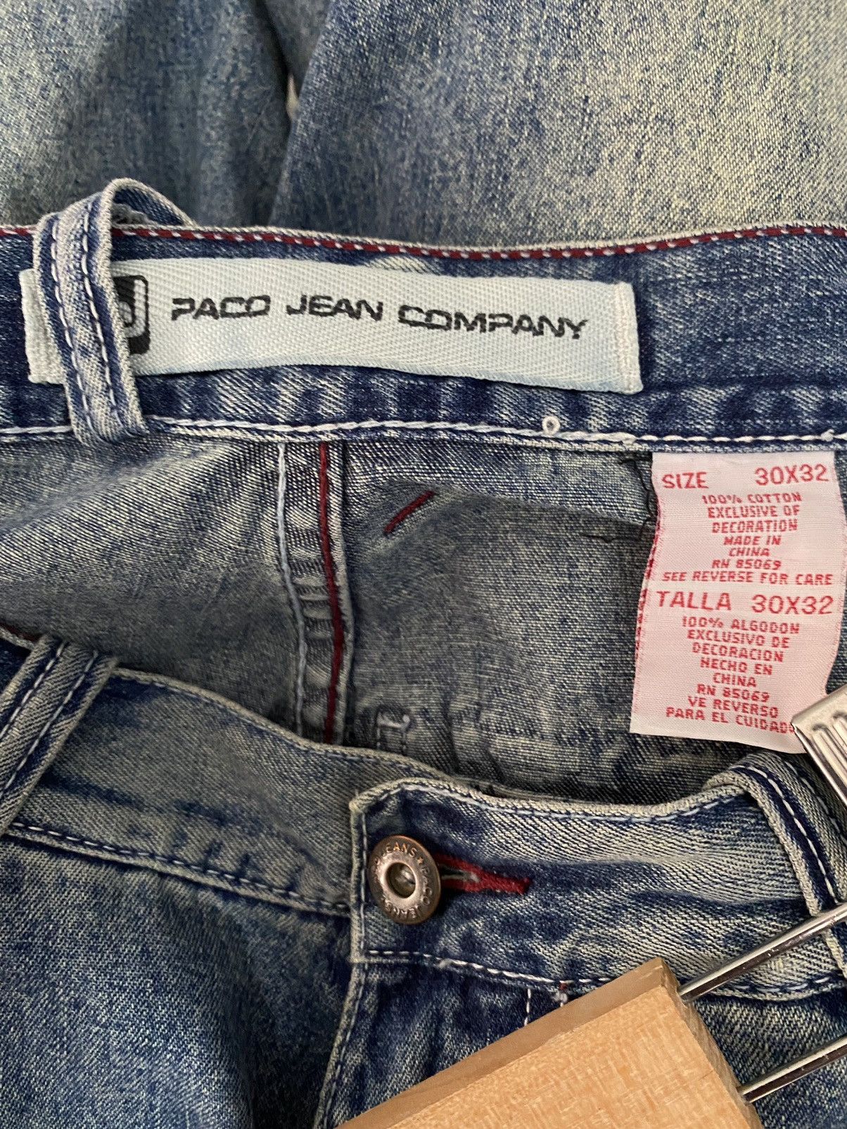 JNCO Vintage Paco Jeans Baggy Denim Pants Distressed Size US 30 / EU 46 - 20 Thumbnail