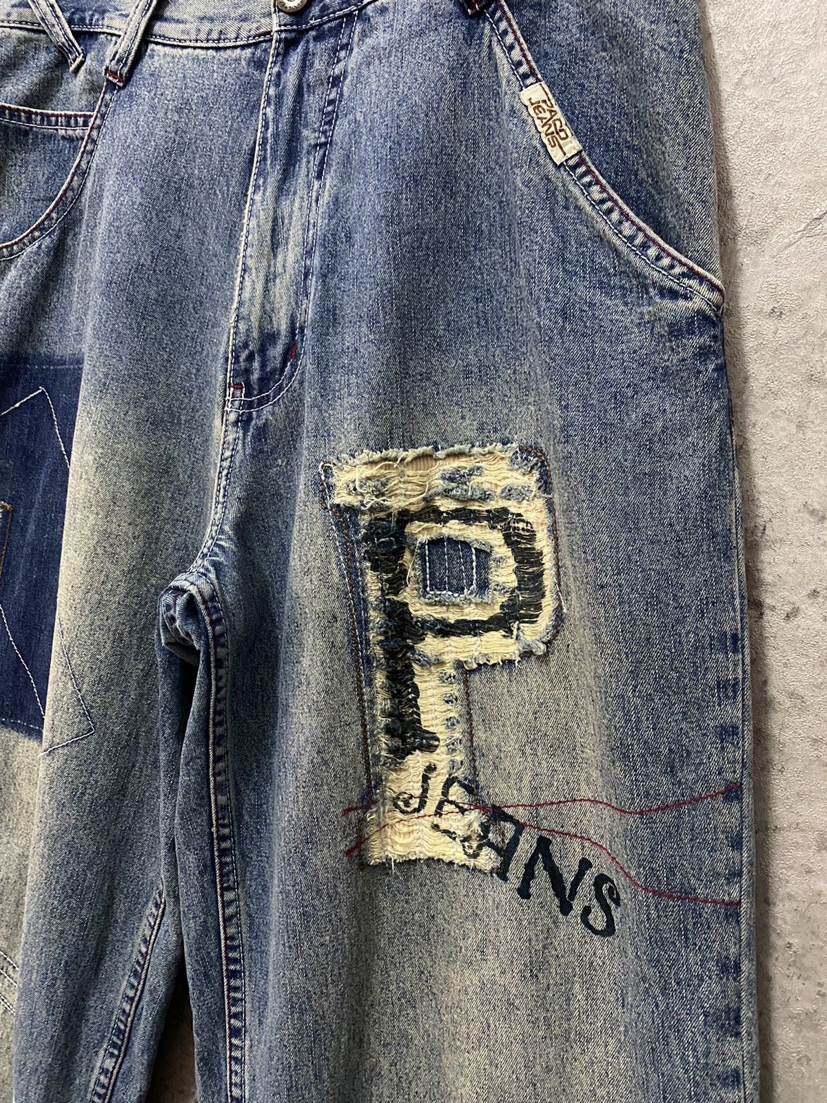 JNCO Vintage Paco Jeans Baggy Denim Pants Distressed Size US 30 / EU 46 - 6 Thumbnail