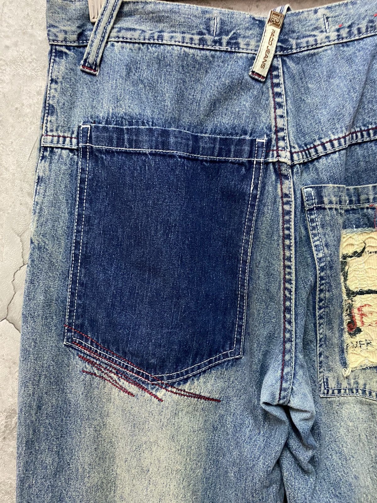 JNCO Vintage Paco Jeans Baggy Denim Pants Distressed Size US 30 / EU 46 - 17 Thumbnail