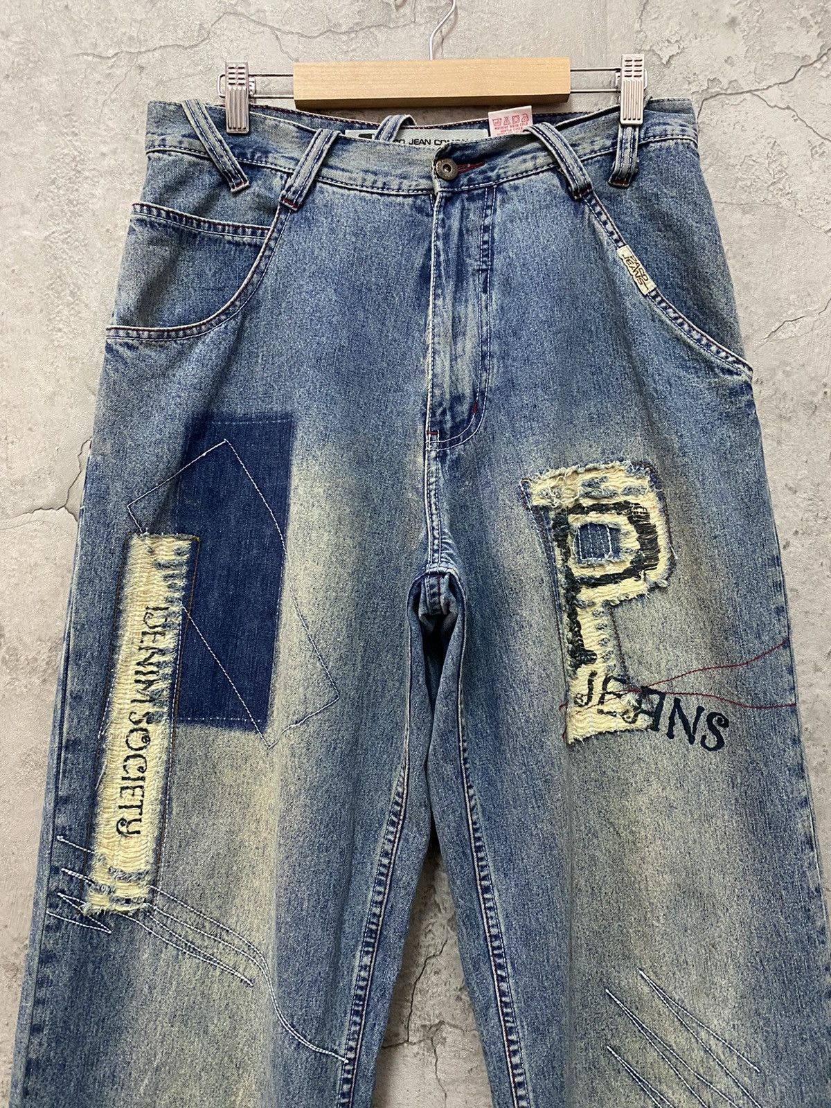 JNCO Vintage Paco Jeans Baggy Denim Pants Distressed Size US 30 / EU 46 - 4 Thumbnail