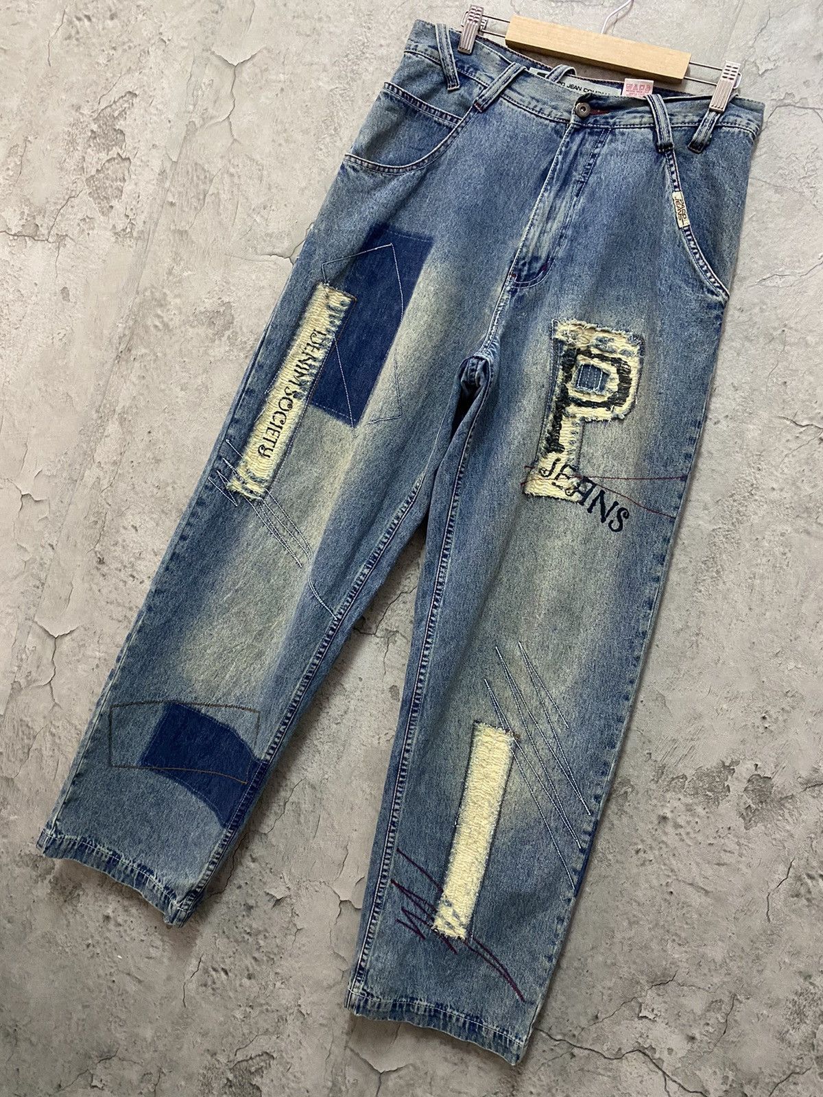 JNCO Vintage Paco Jeans Baggy Denim Pants Distressed Size US 30 / EU 46 - 3 Thumbnail