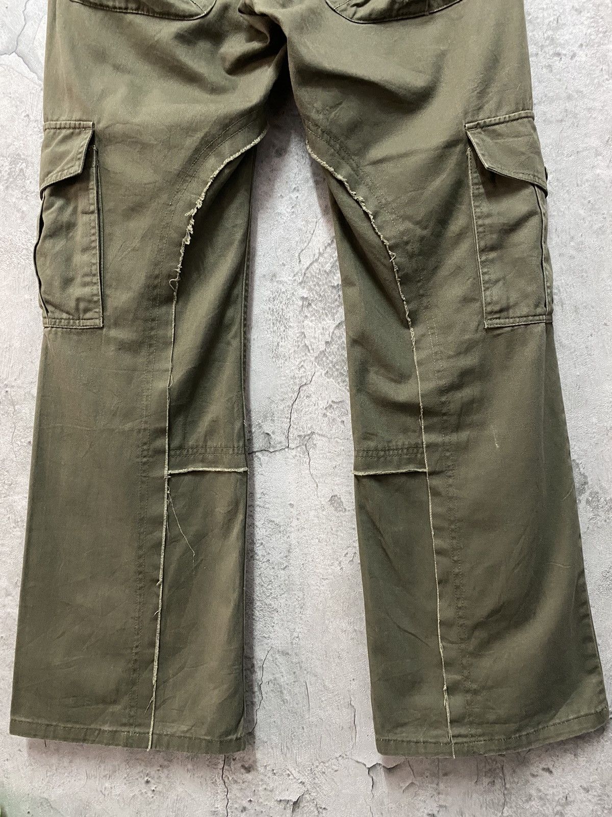 Designer × Japanese Brand Root Three Japan Technical Multi Pocket Cargo Flared Pants Size US 30 / EU 46 - 13 Thumbnail