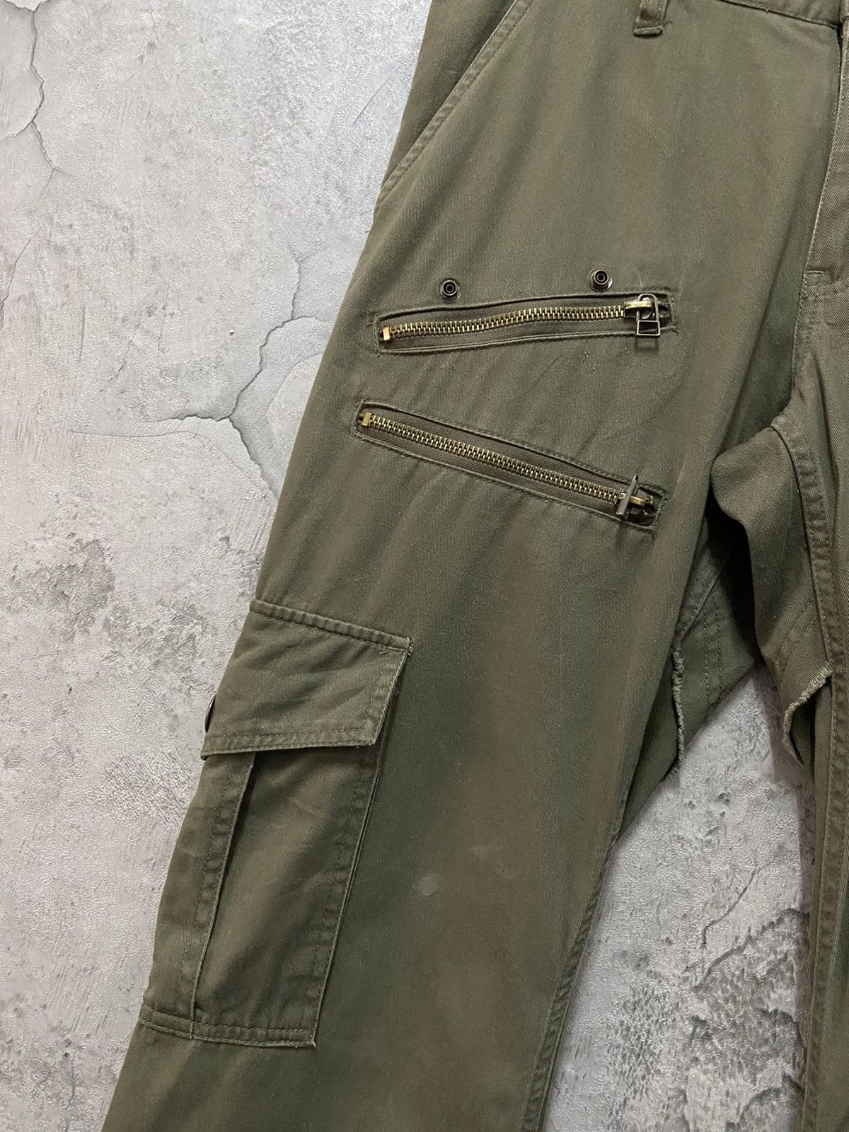 Designer × Japanese Brand Root Three Japan Technical Multi Pocket Cargo Flared Pants Size US 30 / EU 46 - 7 Thumbnail