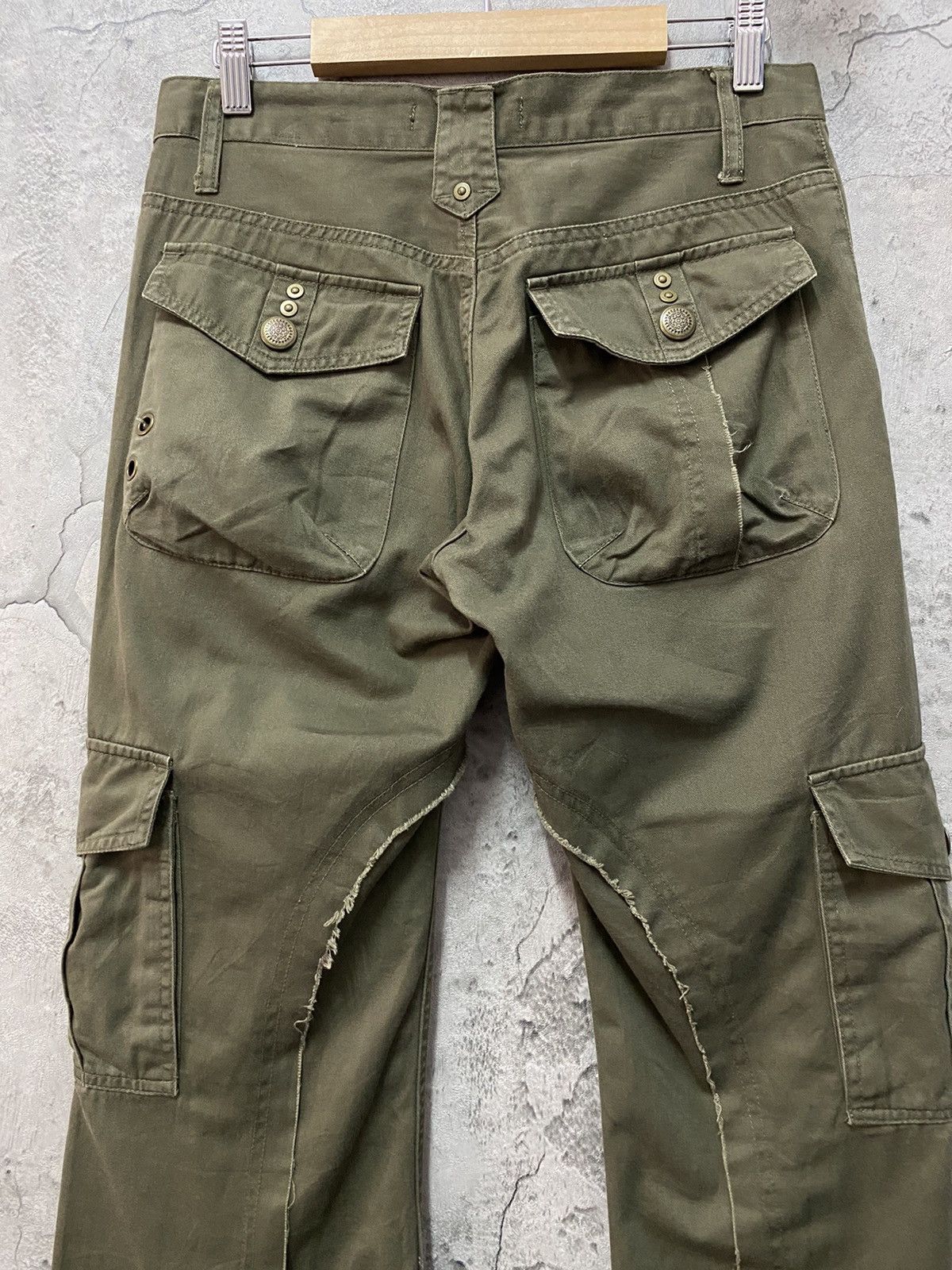 Designer × Japanese Brand Root Three Japan Technical Multi Pocket Cargo Flared Pants Size US 30 / EU 46 - 12 Thumbnail