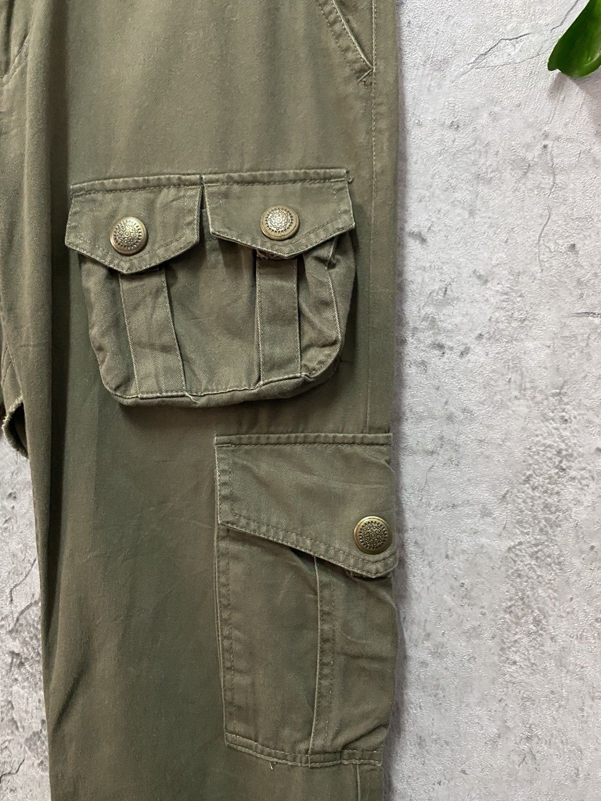 Designer × Japanese Brand Root Three Japan Technical Multi Pocket Cargo Flared Pants Size US 30 / EU 46 - 9 Thumbnail