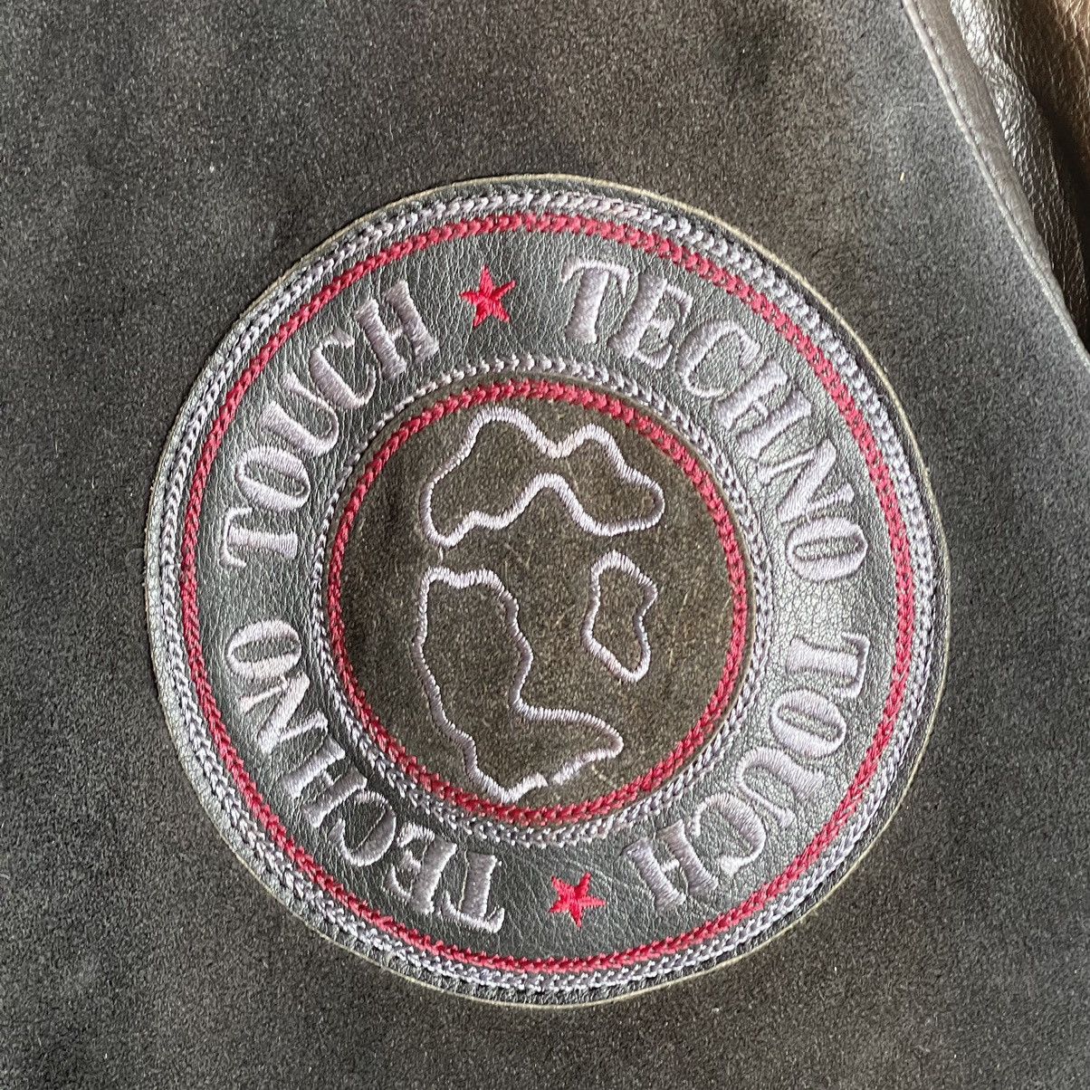 Japanese Brand Techno Touch Sun Faded Varsity Leather Jacket Size M Size US M / EU 48-50 / 2 - 5 Thumbnail